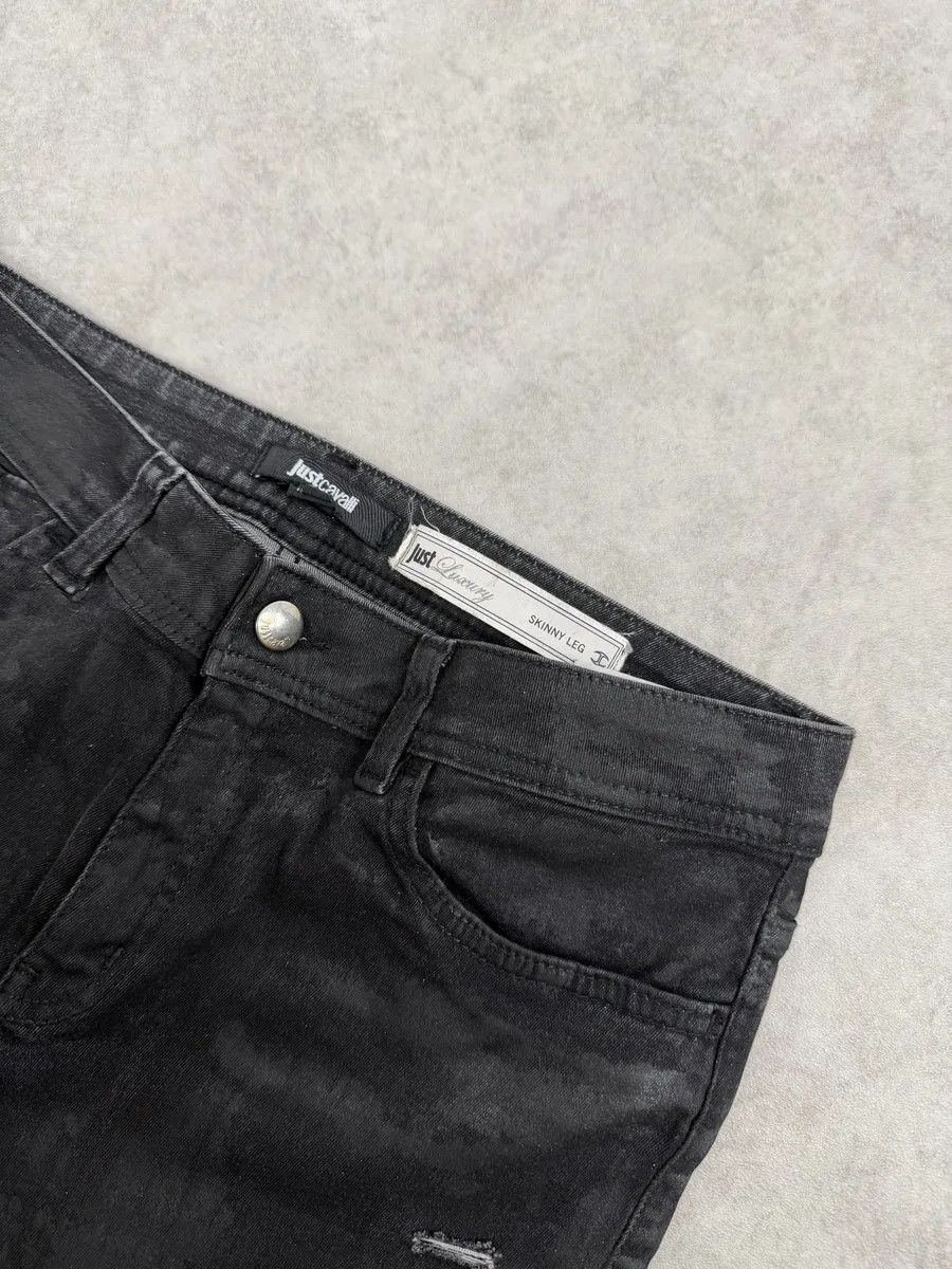 Just Cavalli AW2015 Cavalli Black Skinny Obscure Rock Denim Jeans Size US 30 / EU 46 - 11 Thumbnail