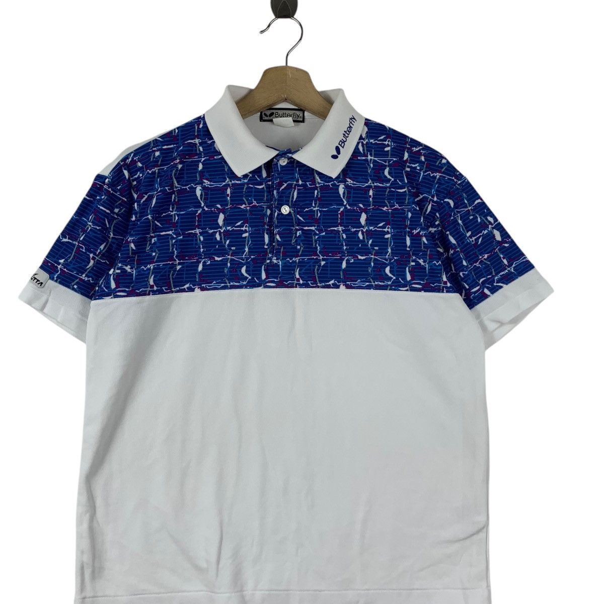 Vintage Vintage BUTTERFLY JAPAN Abstract Table Tennis Jersey Polo Size US M / EU 48-50 / 2 - 3 Thumbnail