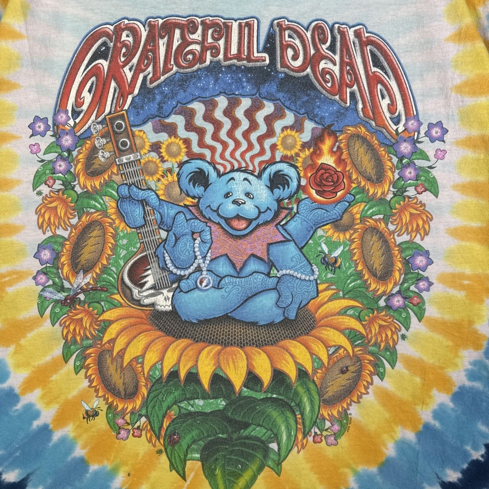 Grateful Dead Vintage Grateful Dead Shirt XL 90s Tie Dye Sunflower Bees Size US XL / EU 56 / 4 - 2 Thumbnail