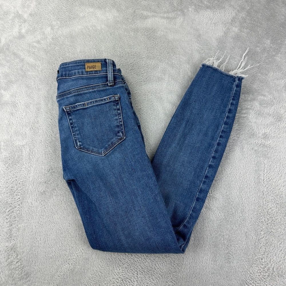 Paige Paige Women's Size 24x27 Verdugo Ankle Distressed Zipper Fl Size 24" / US 00 / IT 34 - 5 Thumbnail