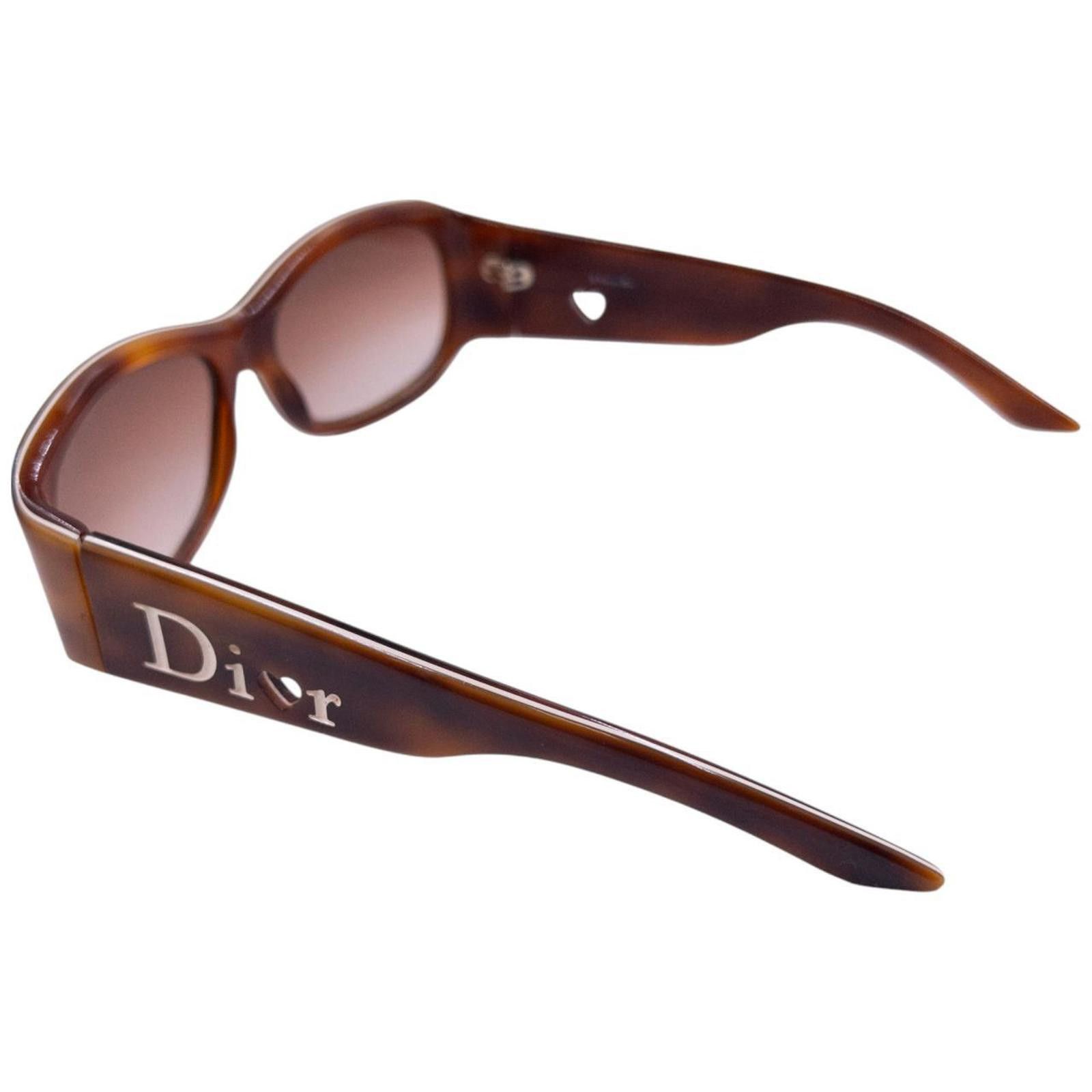 Dior Vintage Dior Heart Tortoise Shell Sunglasses Size ONE SIZE - 4 Thumbnail