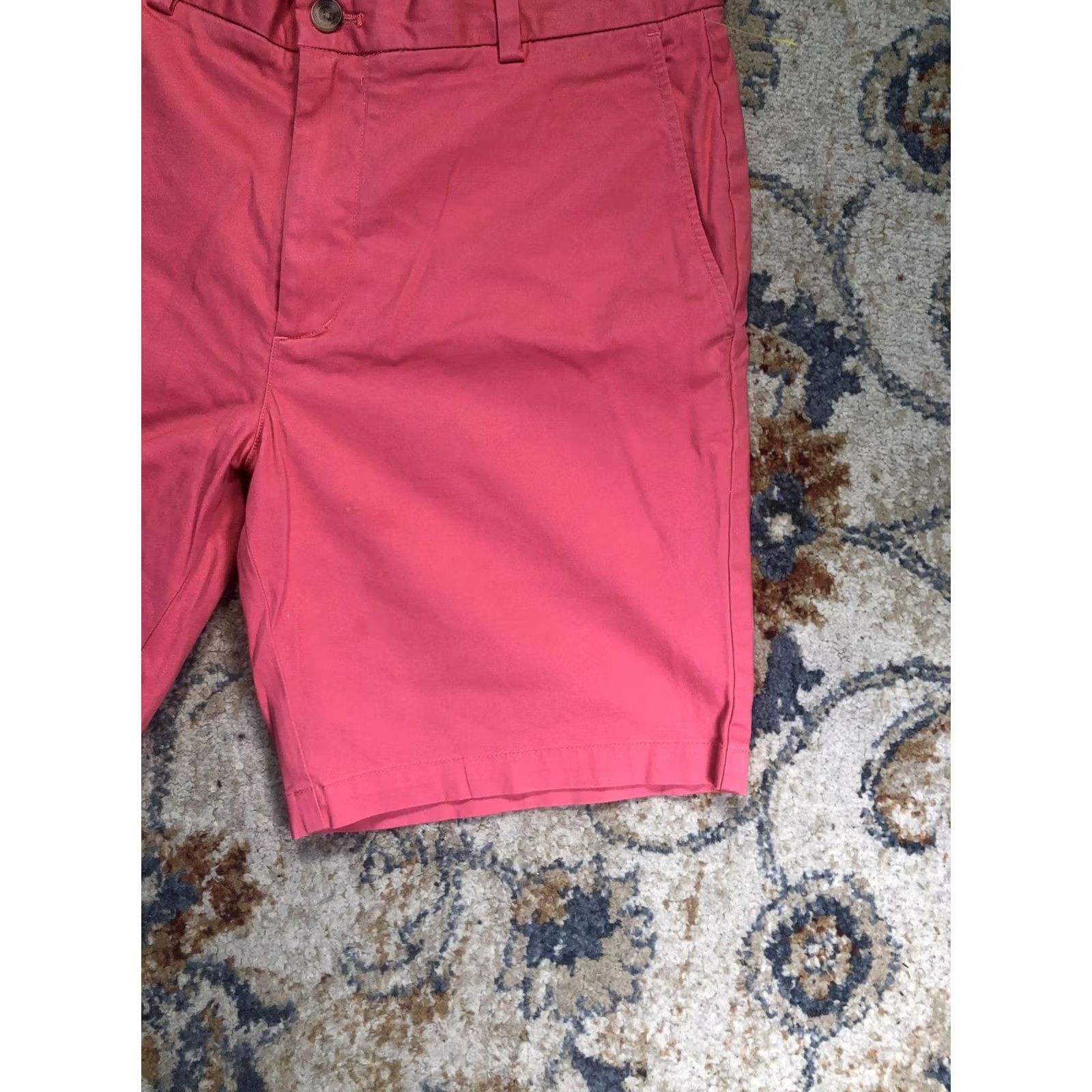 Vineyard Vines Vineyard Vines Shorts Mens 35 Pink Stretch Flat Front Chino 9 Inseam Summer Mens Size US 35 - 5 Thumbnail