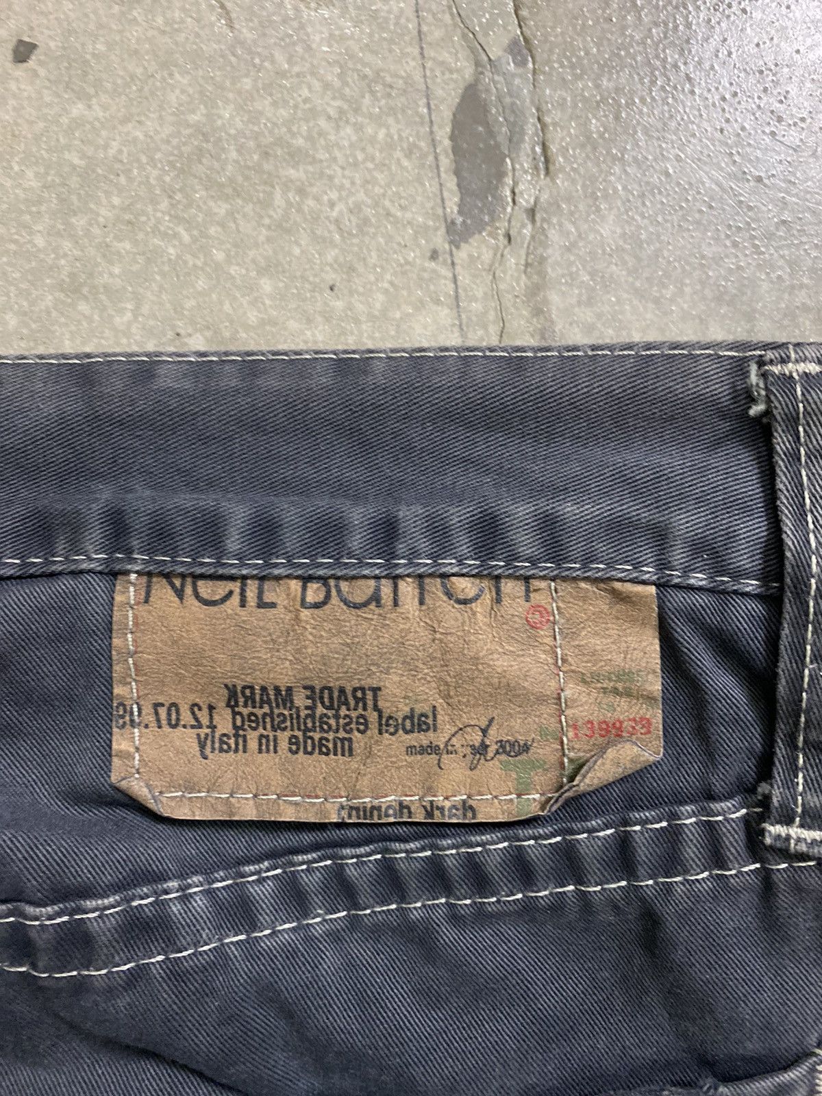 Neil Barrett SS1999 NEIL BARRETT Mud wash distressed denim Size US 33 - 15 Thumbnail