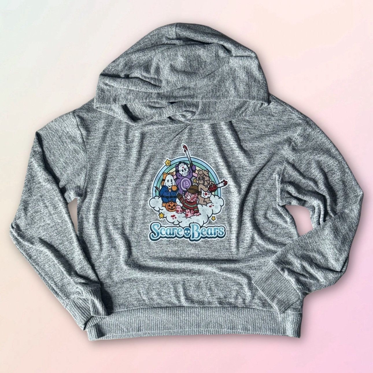 Gap Scare Bears, Upcycled, Retro, Knit Oversize Lounge Hoodie Size M / US 6-8 / IT 42-44 - 1 Thumbnail