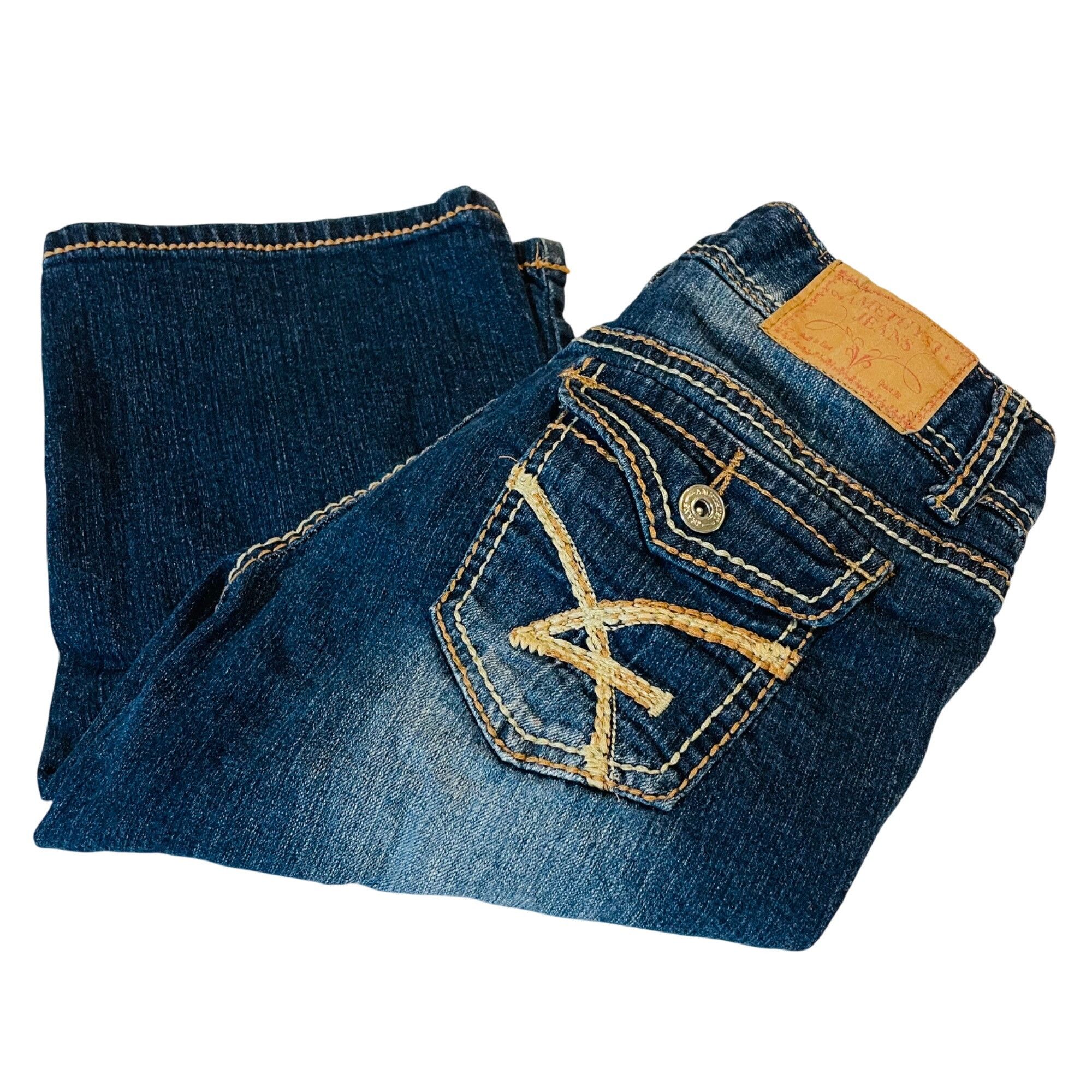 Other Amethyst Womens Distressed Jean Shorts Size 5 Blue Denim Size 27" / US 4 / IT 40 - 1 Thumbnail