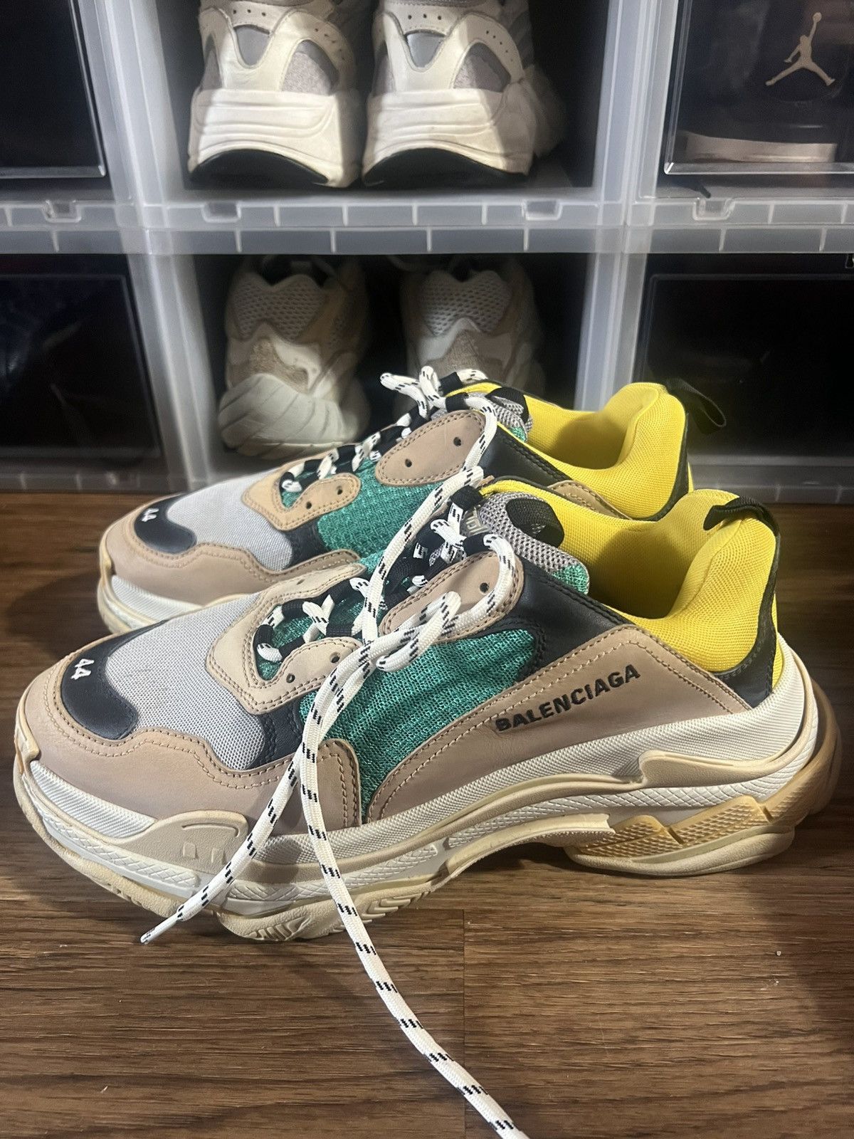 Balenciaga Balenciaga Triple S Sneaker ‘Green Yellow’ Size US 11 / EU 44 - 2 Thumbnail