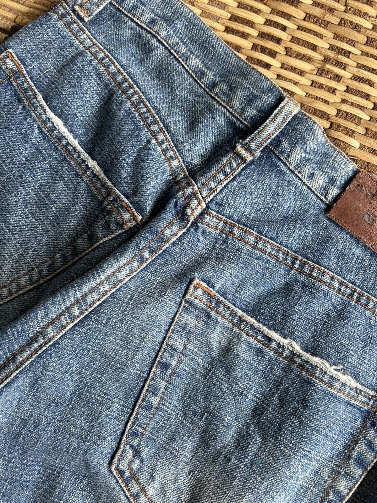 Japanese Brand × Kapital × Vintage Nylaus crew Japanese Distressed Denim Jeans Size US 30 / EU 46 - 12 Thumbnail