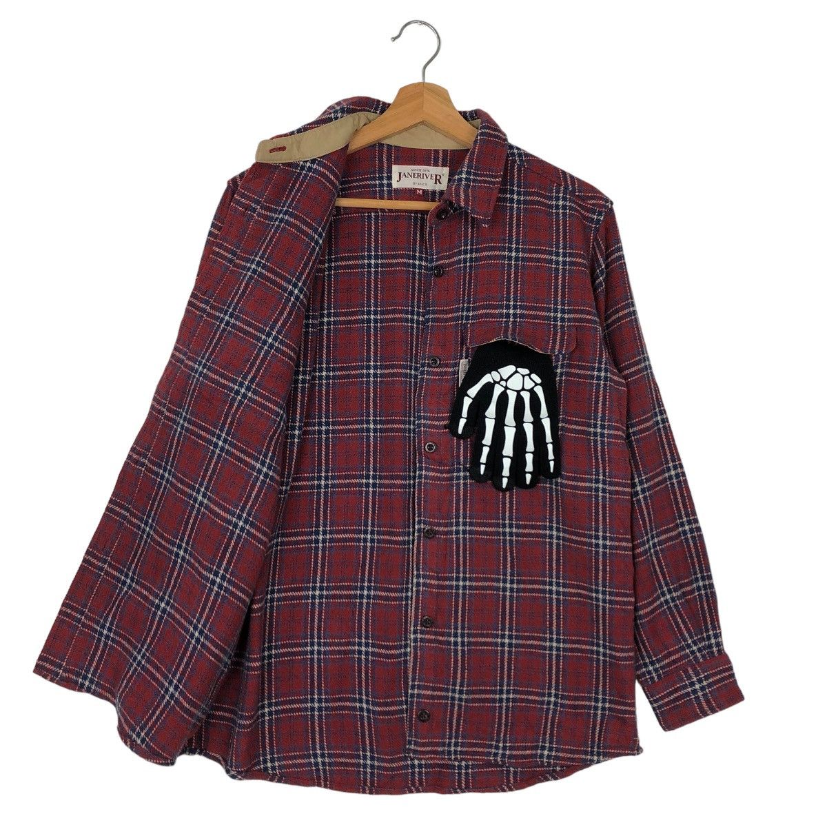 Japanese Brand 🔥VINTAGE SHIRT FLANNEL JACKET JANERIVER ISSEY MIYAKE Size US M / EU 48-50 / 2 - 8 Thumbnail