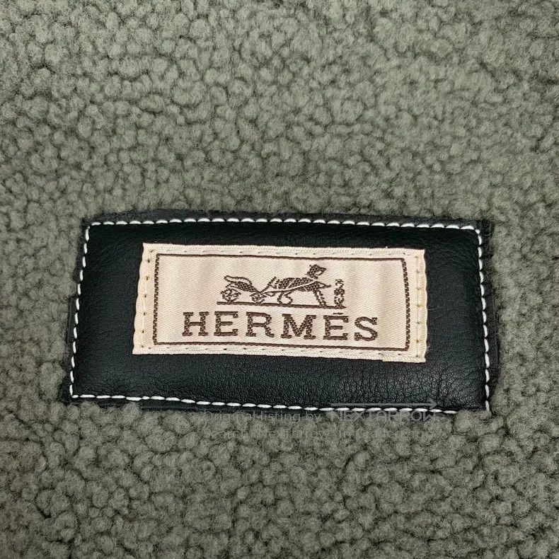 Hermes Hermes Forest Green Fur Collar Zipper Sheepskin Leather Ja Size US M / EU 48-50 / 2 - 5 Thumbnail