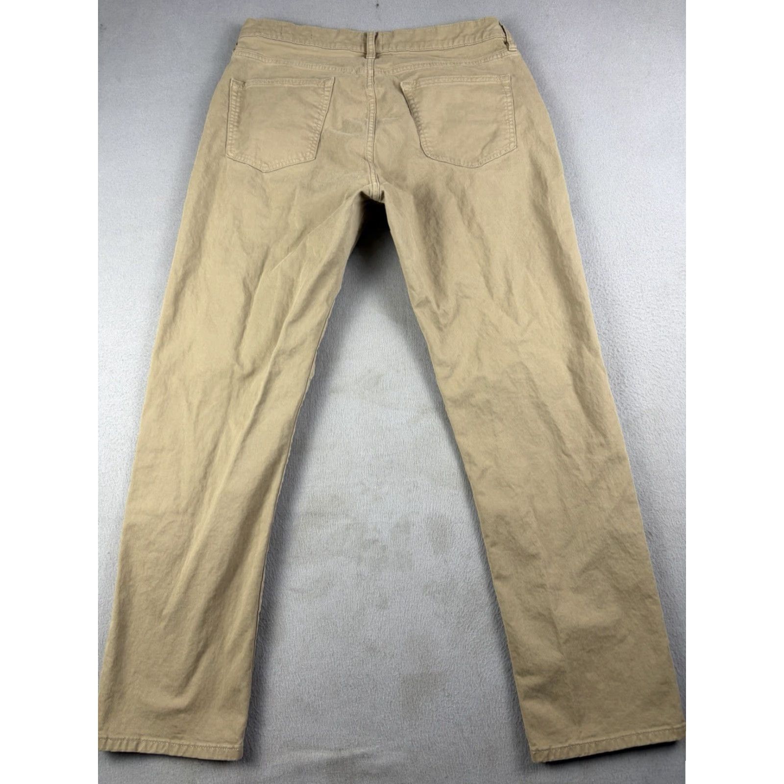 Flint And Tinder Flint and Tinder Pants Mens 33x30 Khaki Brown Tapered Fit Stretch Chino Casual Size US 33 - 3 Thumbnail