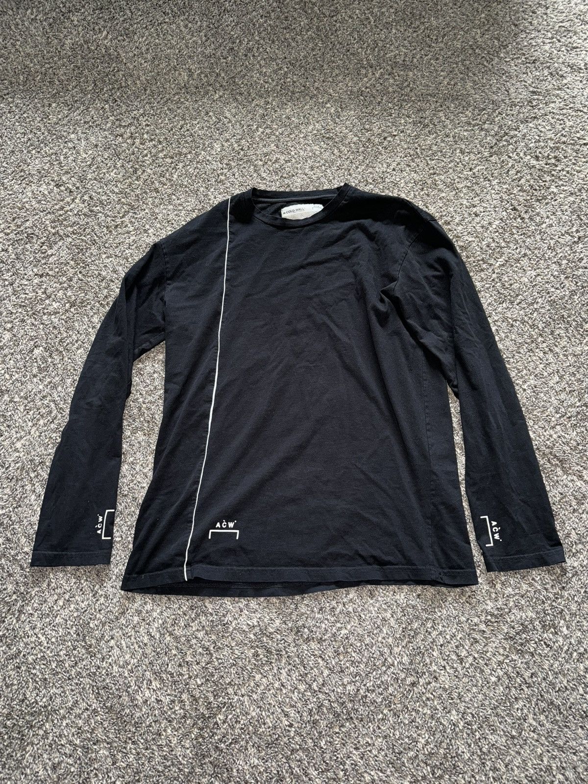 image of A Cold Wall Black Long Sleeve Xl, Men's