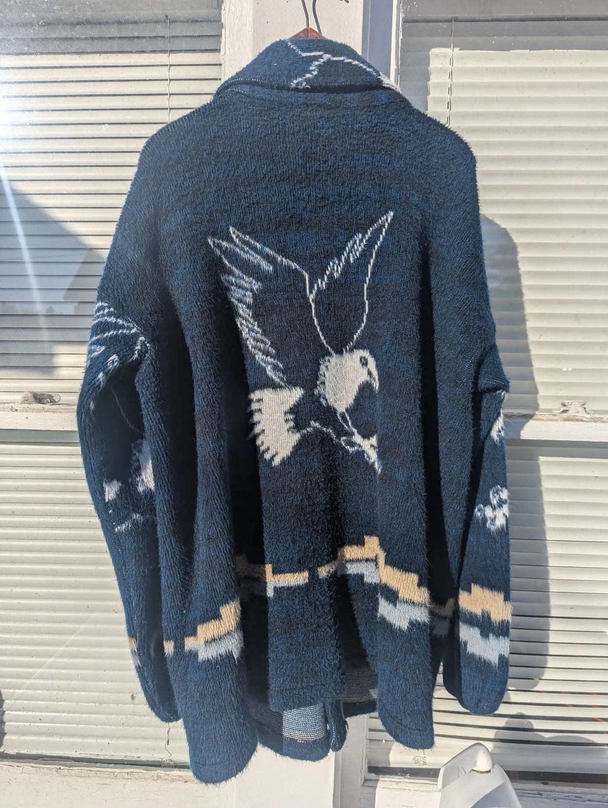 Vintage Vintage grunge shaggy eagle nature button up sweater Size US XL / EU 56 / 4 - 3 Thumbnail
