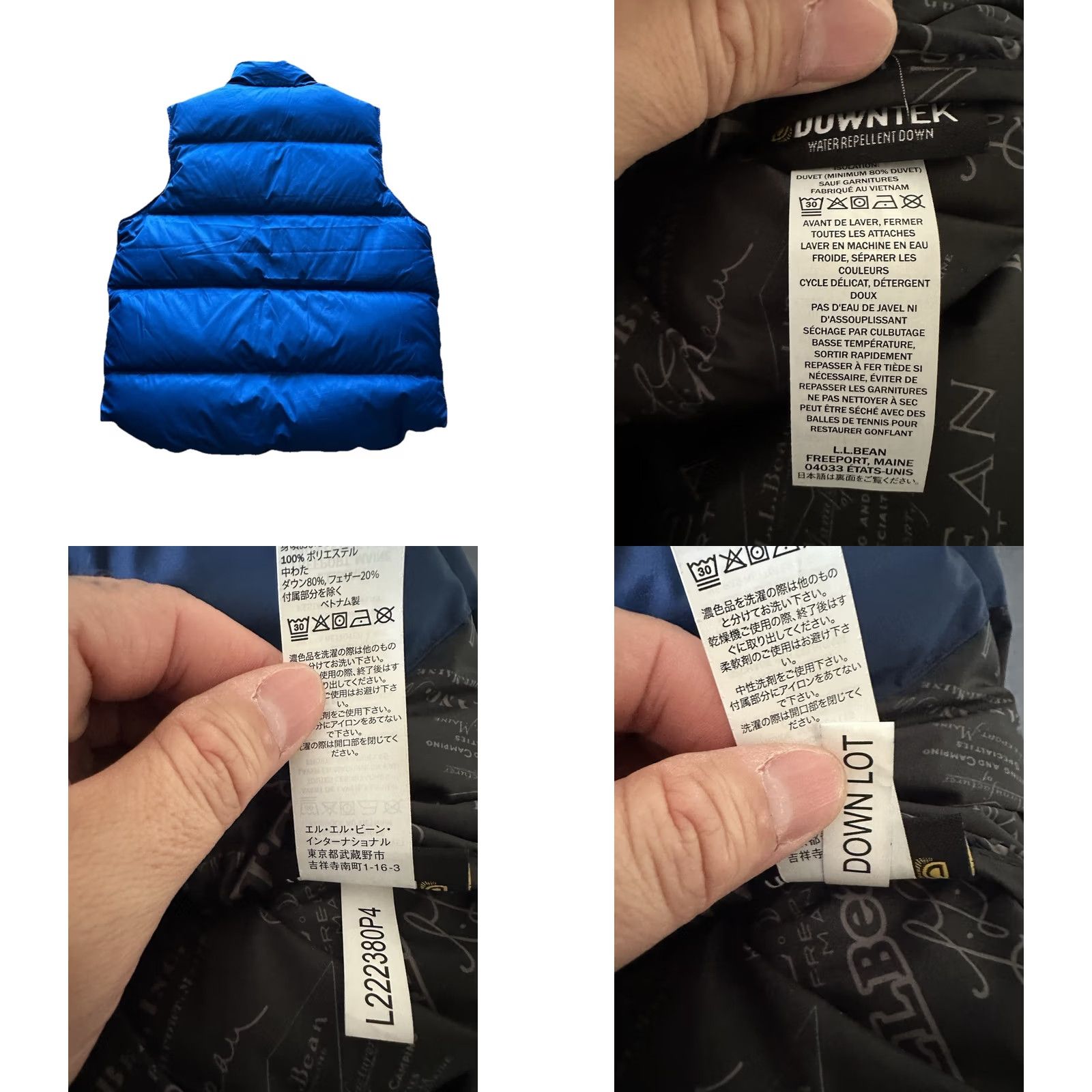 Vintage VINTAGE LL Bean Mountain Classic Down Puffer Vest Blue Mens XL Regular Full Zip Pockets 25.5” Chest 29” Length Rare NWOT Size US XL / EU 56 / 4 - 8 Thumbnail