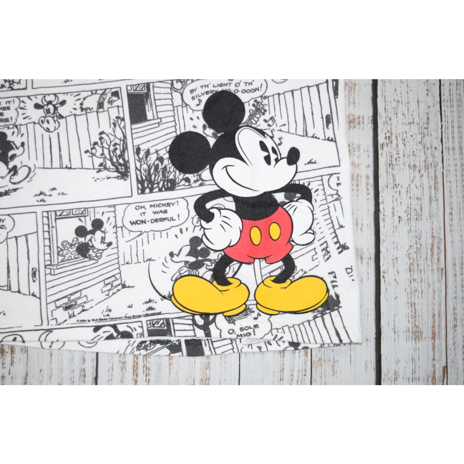 Disney DISNEY MICKEY MOUSE COMIC ALL OVER PRINT T-SHIRT MEN'S SIZE M WHITE Size US M / EU 48-50 / 2 - 2 Thumbnail
