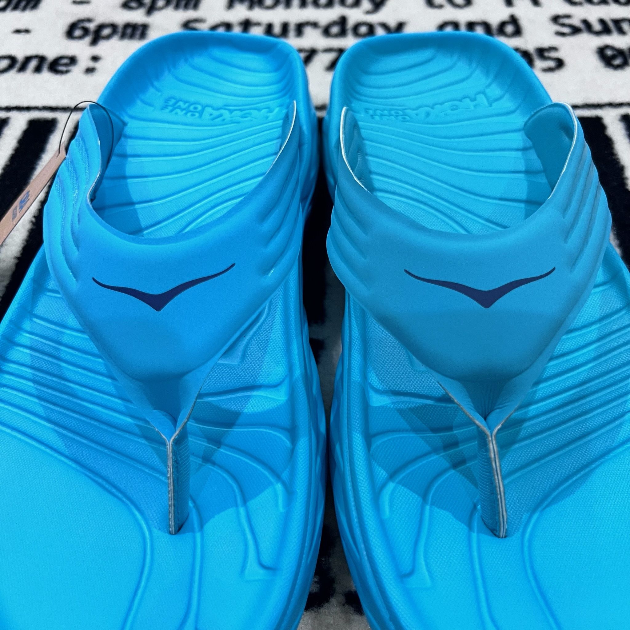 Hoka Ora Recovery Flip Sandal - Scuba Blue/Bellwether Blue