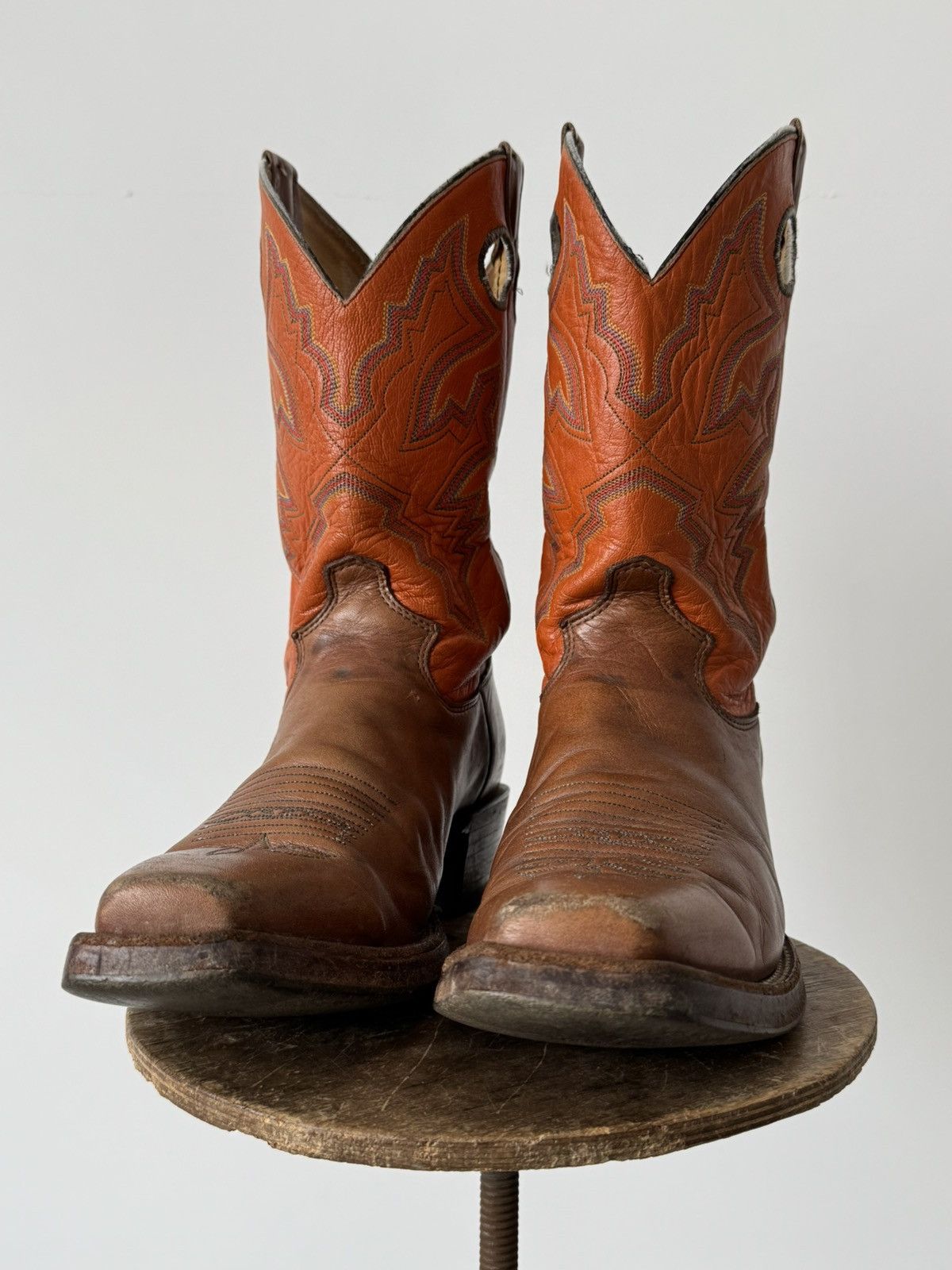 Cowboy Equipment × Justin Boots × Mexicana Justin Bent Rail 2659 Buckaroo Cowboy Leather Boots Size US 9 / EU 42 - 2 Thumbnail