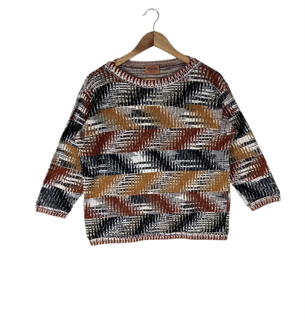 Missoni Vintage Italian Designer Luxury Missoni Knitwear Jumper Size L / US 10 / IT 46 - 1 Thumbnail