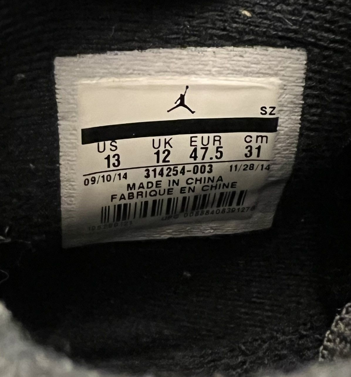 Jordan Brand Jordan 4 Retro Oreo Size US 13 / EU 46 - 7 Thumbnail