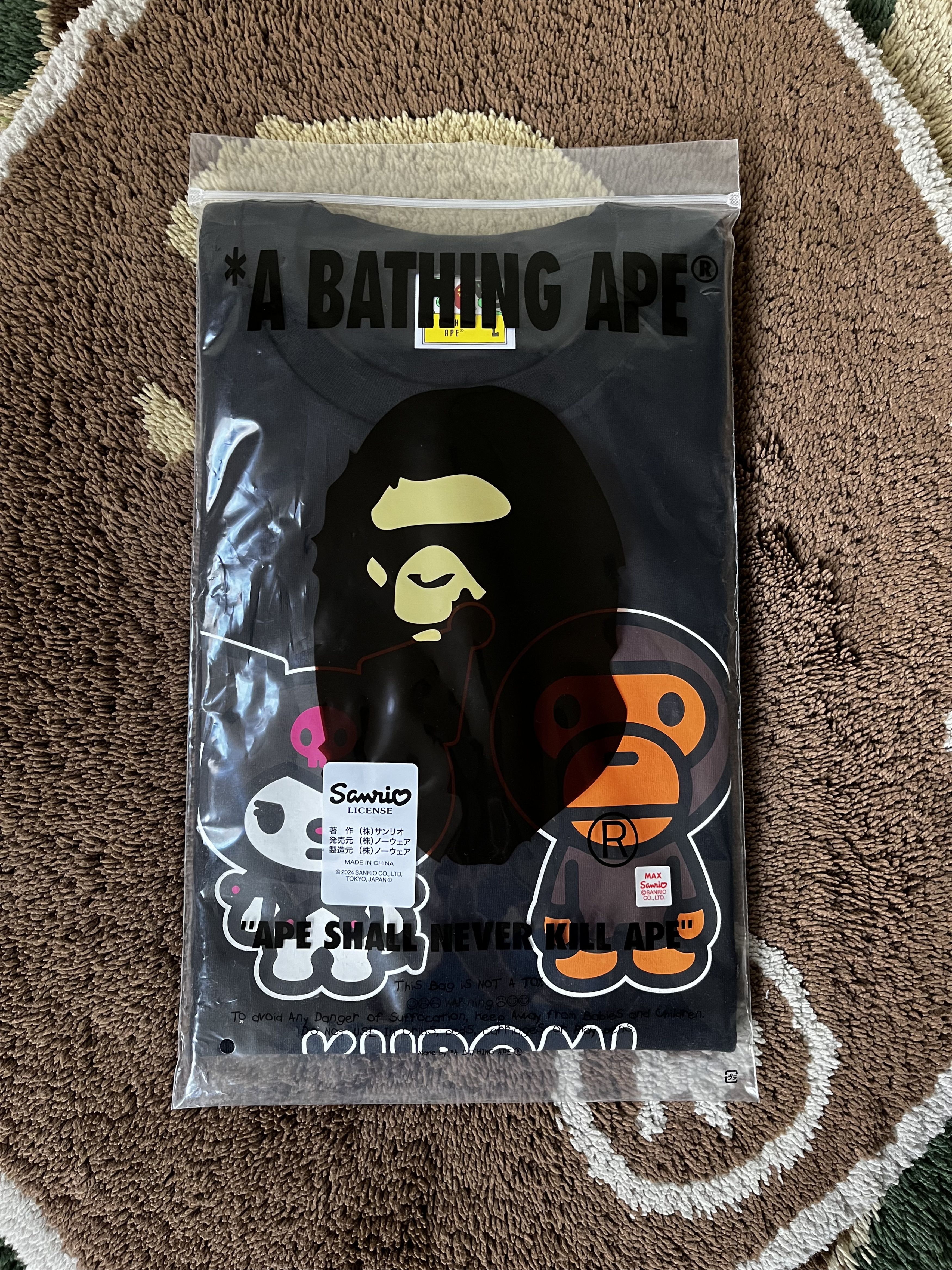 Bape BAPE x KUROMI BABY MILO TEE ( GINZA EXCLUSIVE ） | Grailed