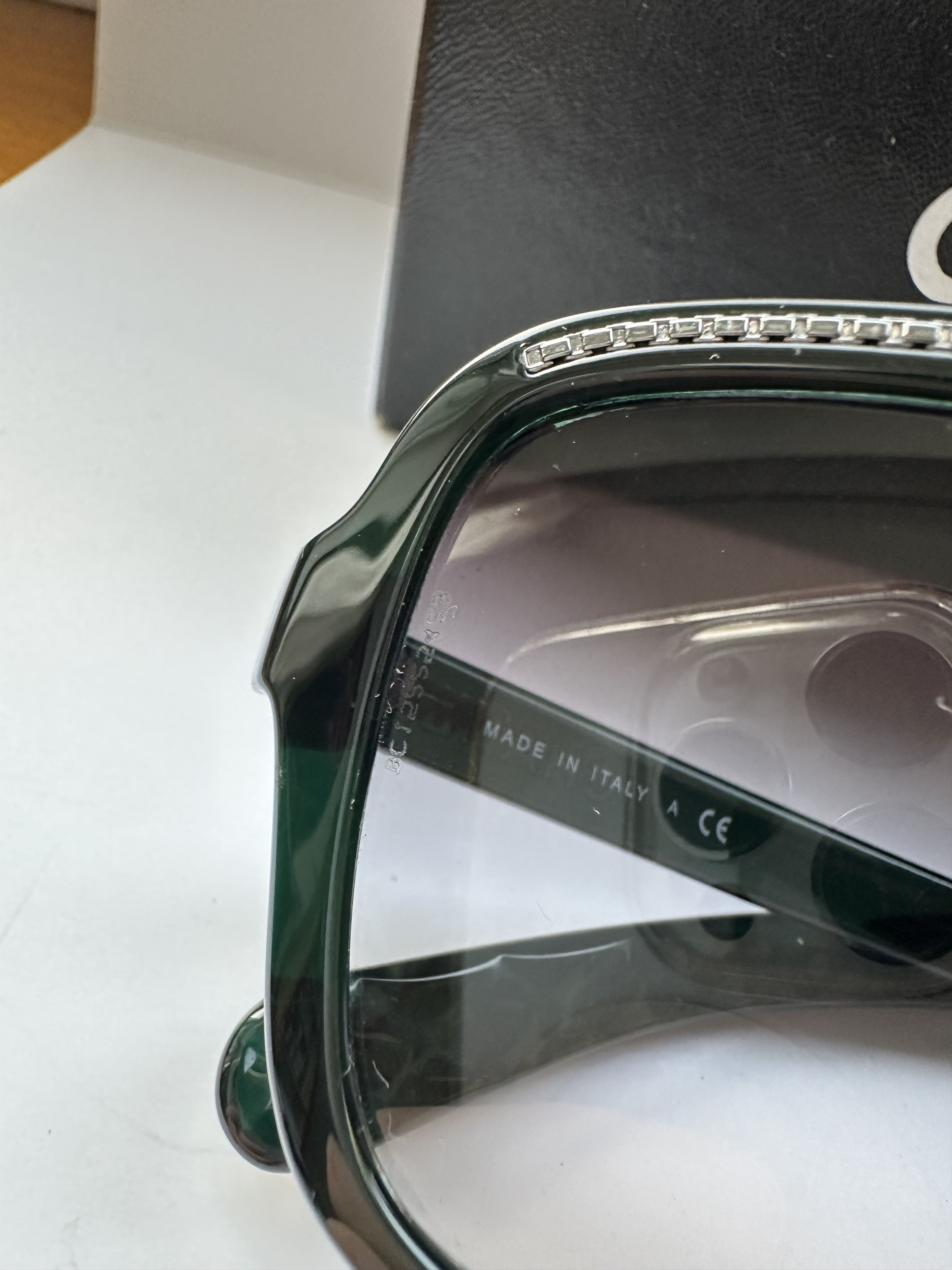 Chanel Chanel 6043 Black + Silver Quilted Sunglasses Size ONE SIZE - 7 Thumbnail