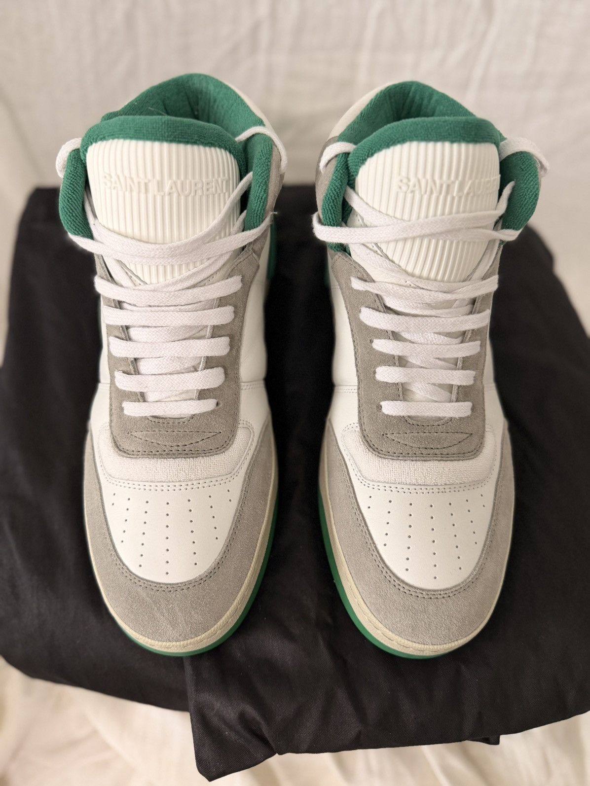 Yves Saint Laurent Saint Laurent SL 80 High Top Lace Up Sneakers Size US 11 / EU 44 - 2 Thumbnail