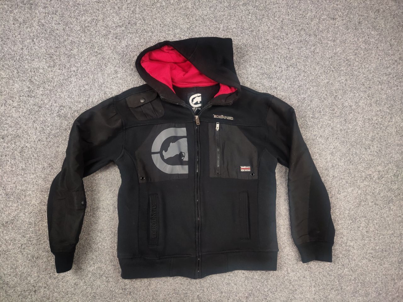 Ecko Unltd. Vintage Ecko Unltd Big Logo Baggy Hip Hop Zip Hoodie Rap Y2K Size US S / EU 44-46 / 1 - 9 Thumbnail