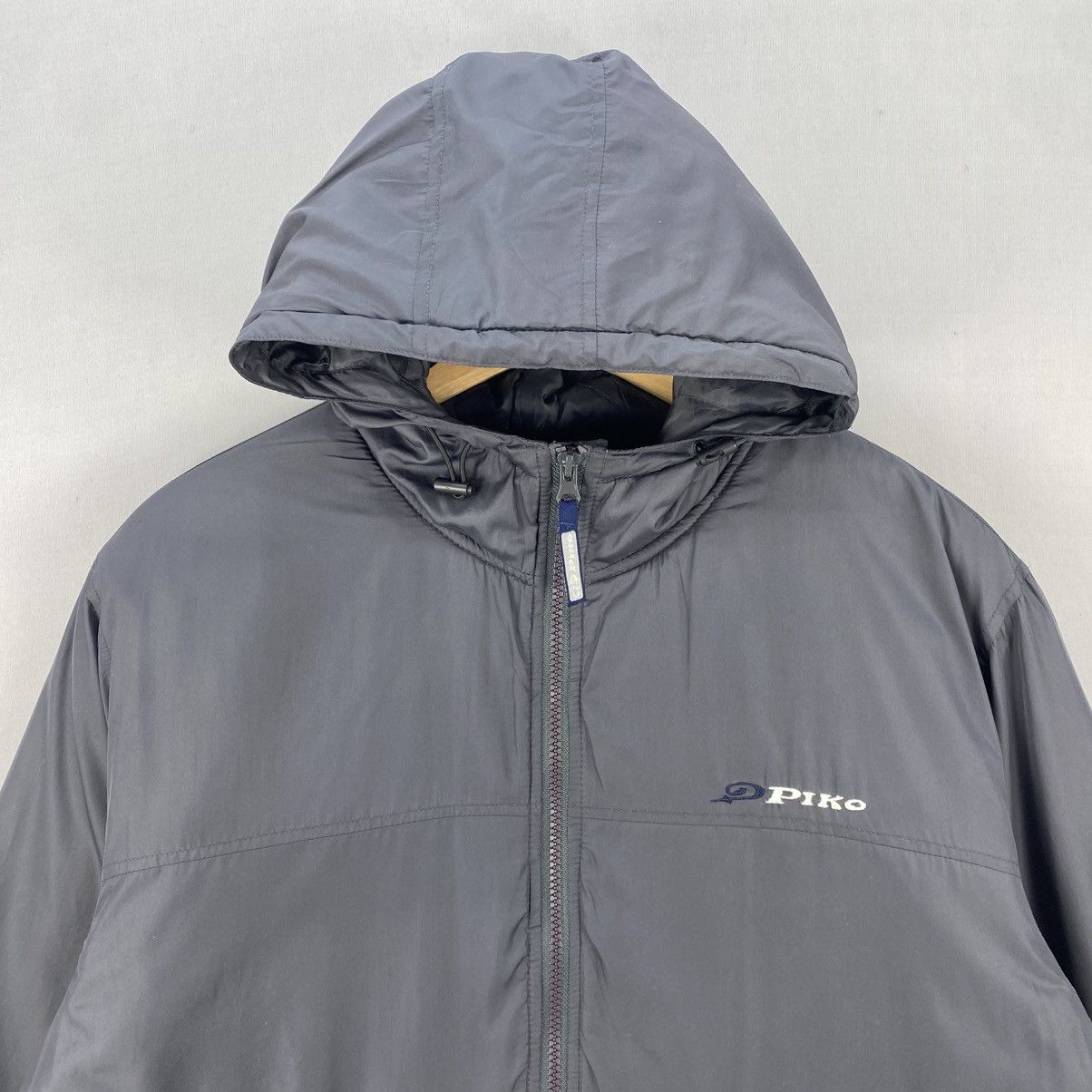 Japanese Brand Piko Puffer Jacket with Hood - Vintage Style Size US L / EU 52-54 / 3 - 7 Thumbnail