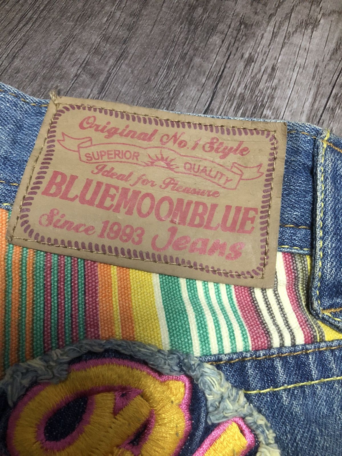Blue Blue Japan × Hysteric Glamour Vintage Blue Moon Blue Jeans (unisex) Size US 30 / EU 46 - 10 Thumbnail