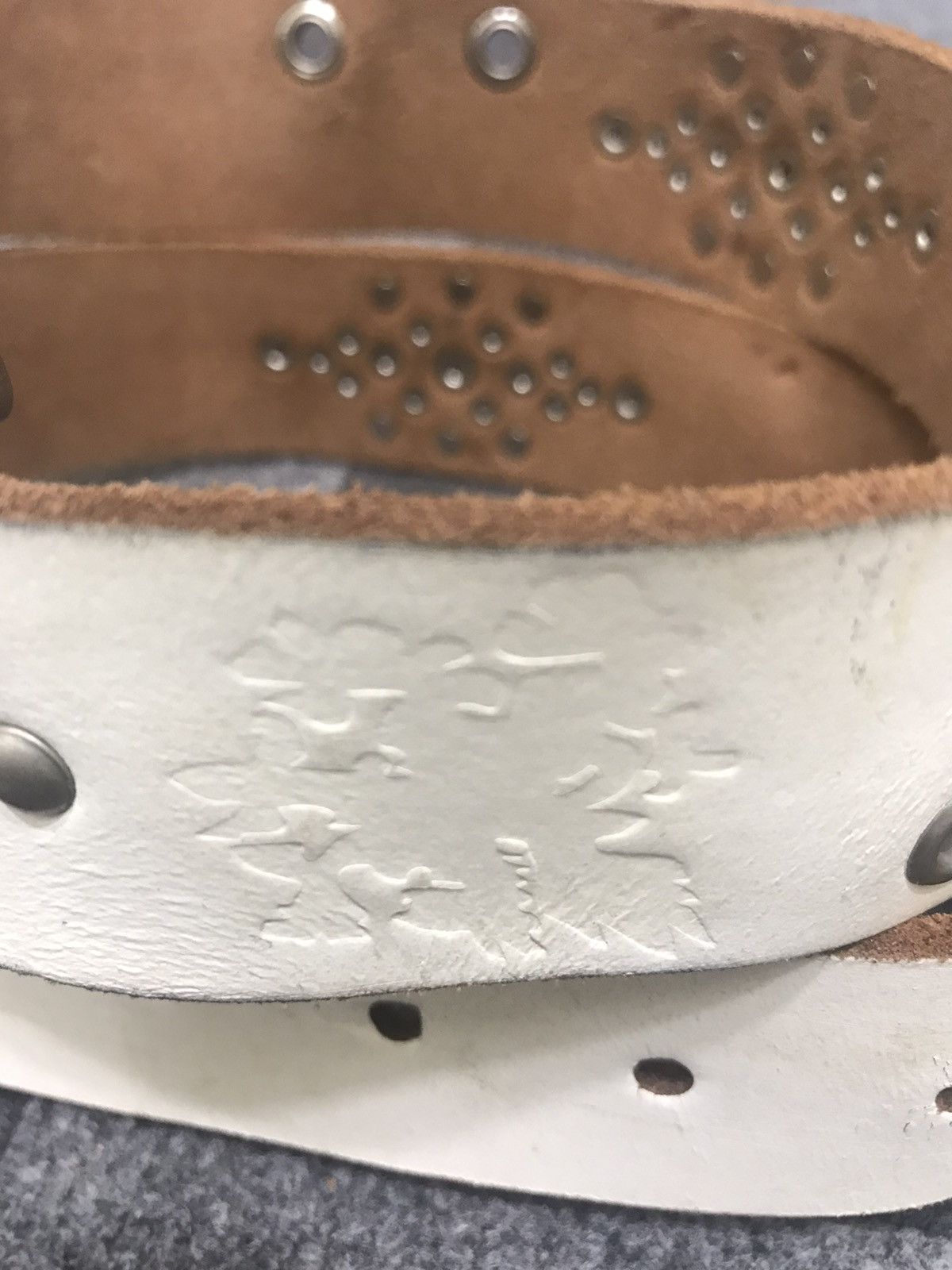 Edwin Edwin Genuine Leather Studded Belt(32-36) Size ONE SIZE - 4 Thumbnail