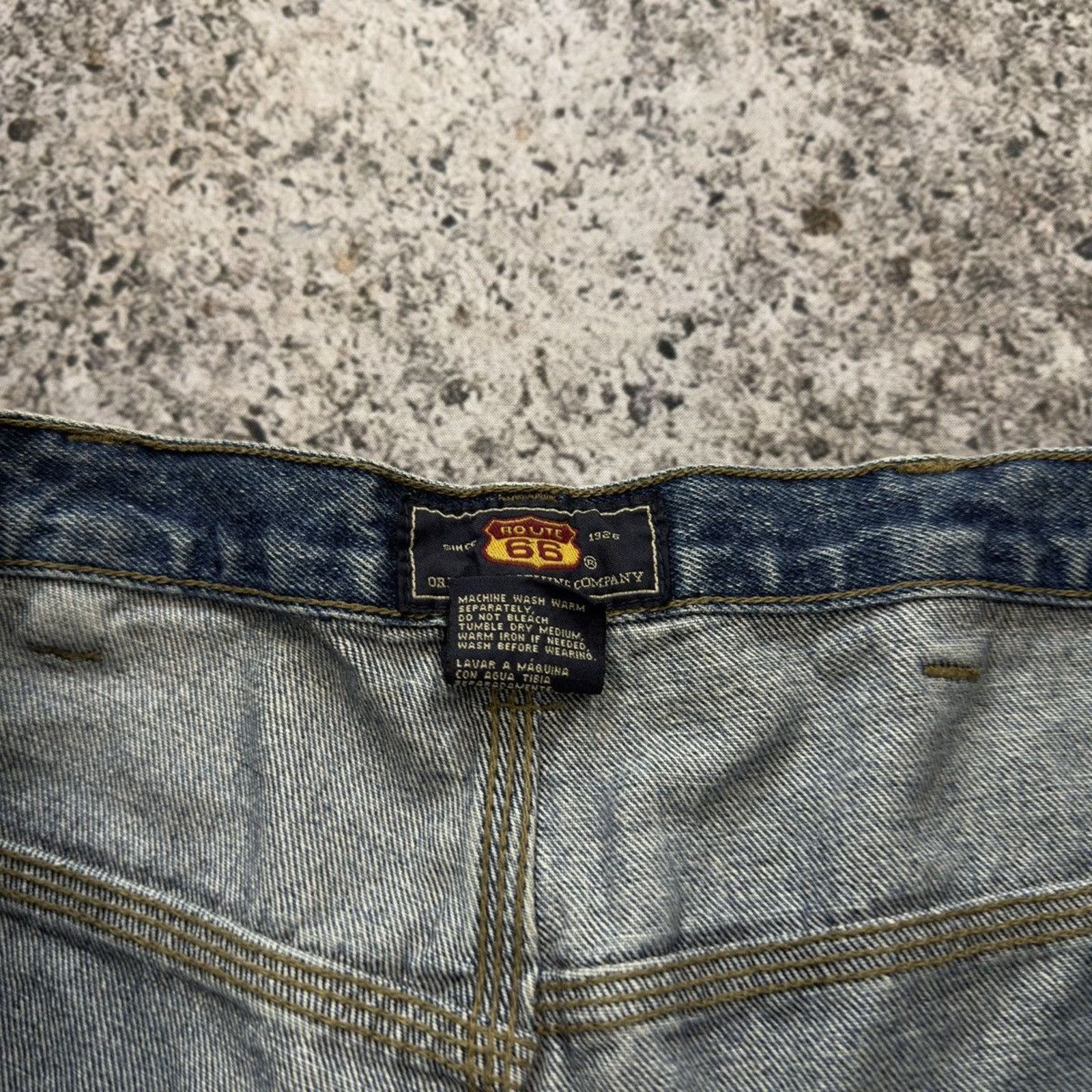 Vintage Faded Thrashed Distressed Denim Carpenter Shorts ERD Grunge Size US 36 / EU 52 - 7 Thumbnail
