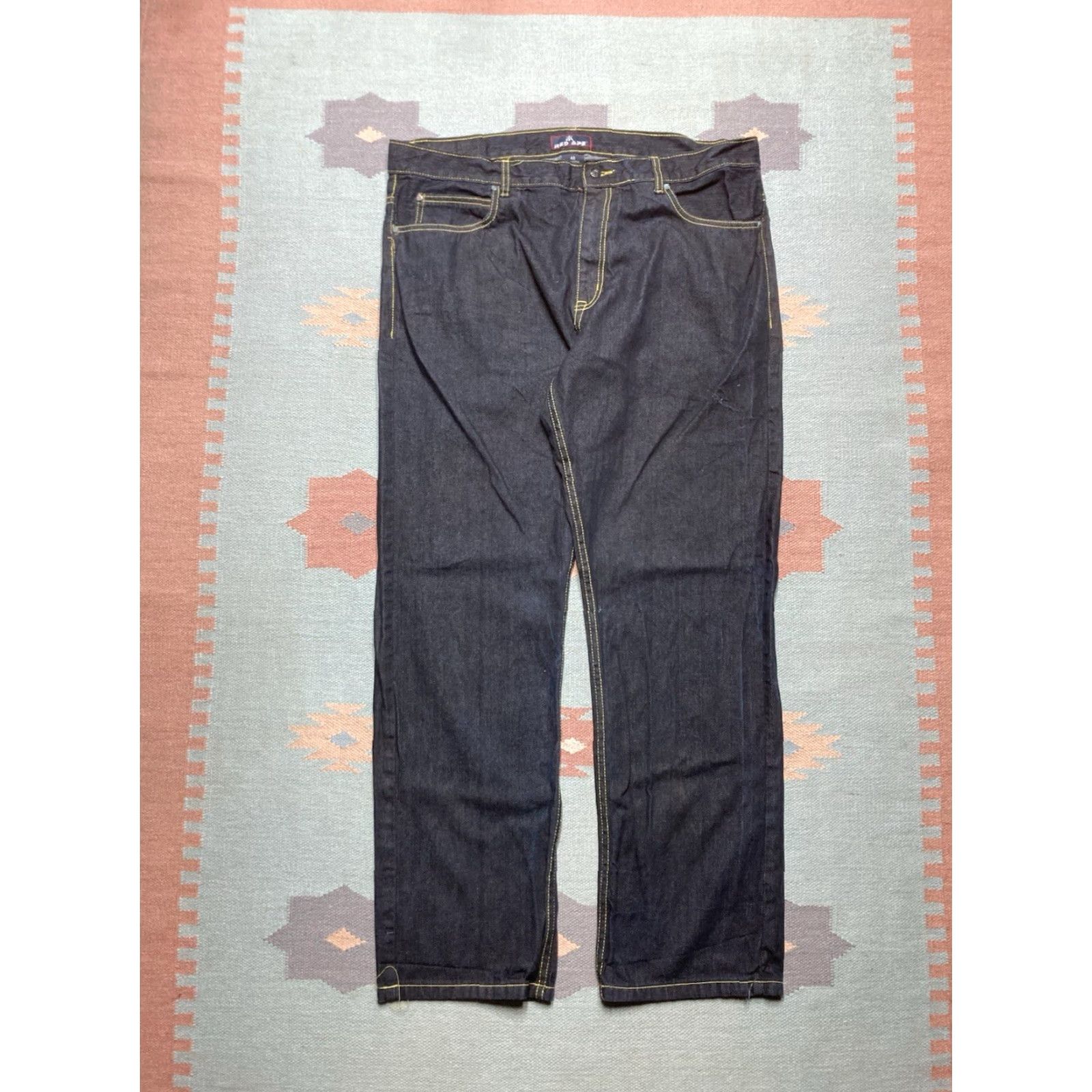 Vintage VINTAGE Red Ape Jeans Wide-Leg 42x34 Men Black Grunge Y2K Baggy Skater Size US 42 / EU 58 - 4 Thumbnail