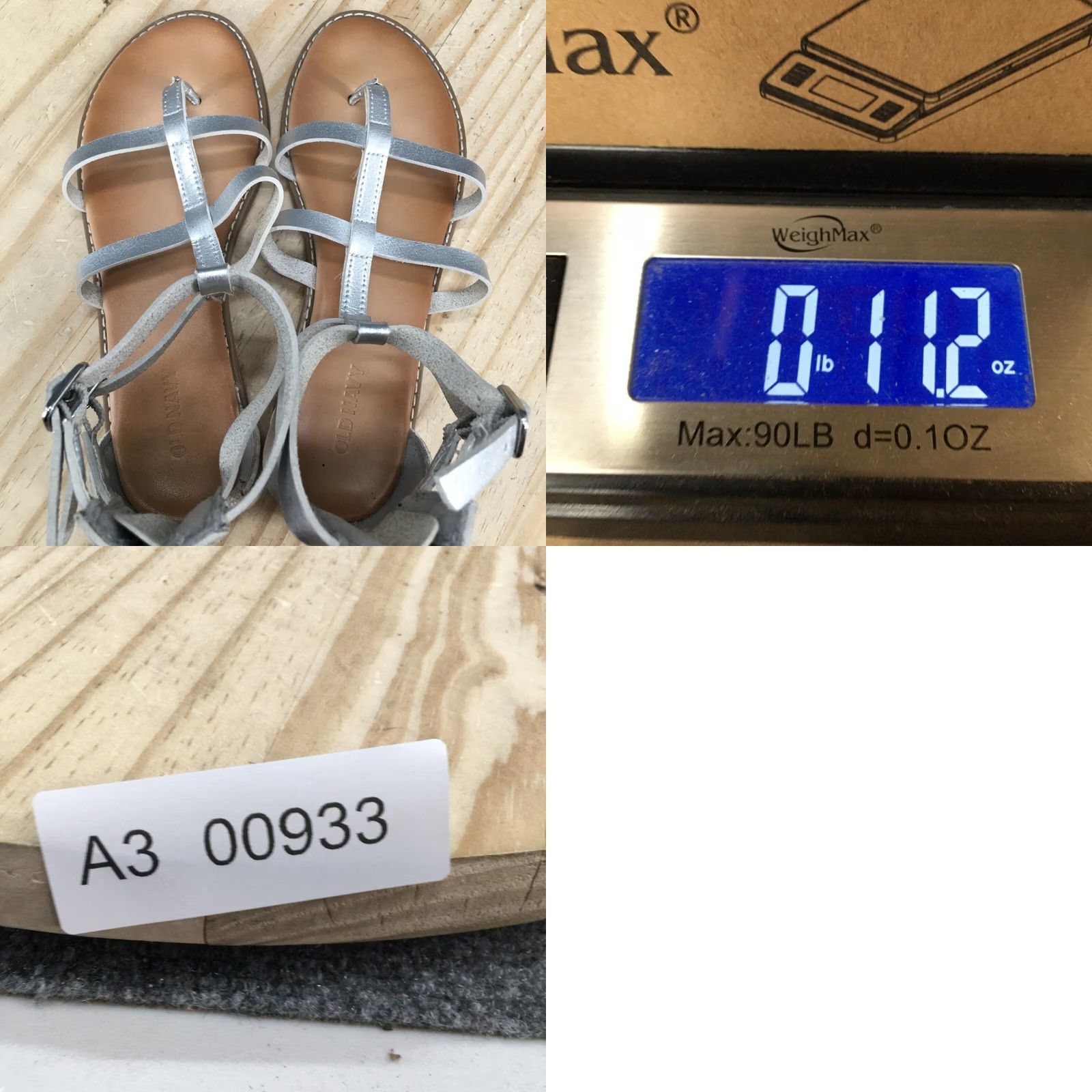 Old Navy Old Navy Sandals Gladiator Womens 7 Silver Ankle Strap Casual Flats Open Toe Shoes Size US 7 / IT 37 - 9 Thumbnail