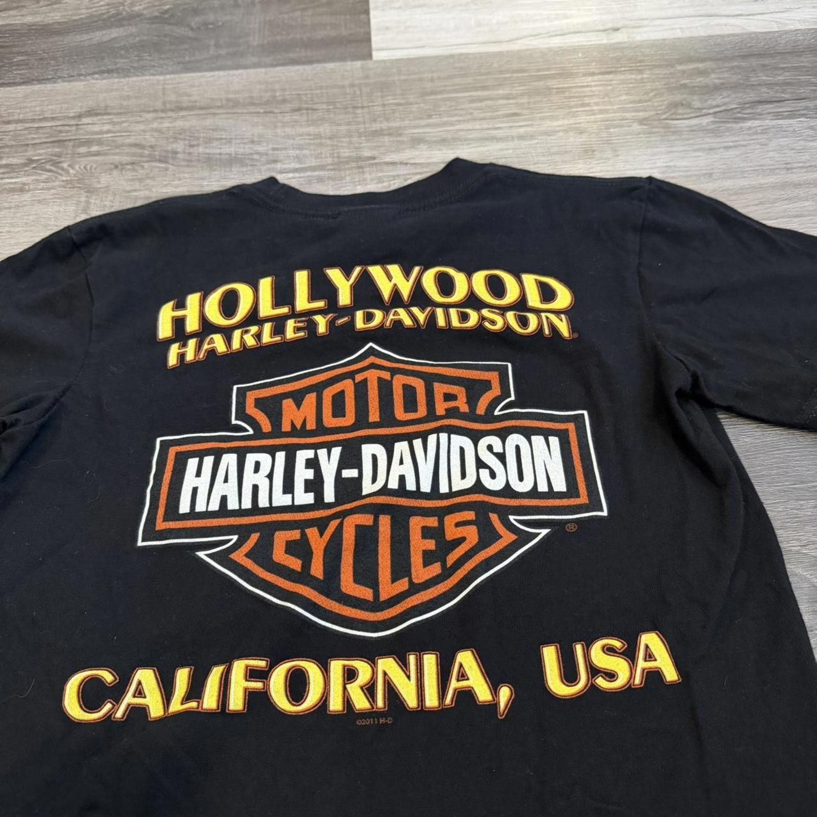 Harley Davidson vintage Harley Davidson Hollywood California t shirt 2011 S Size US S / EU 44-46 / 1 - 5 Thumbnail
