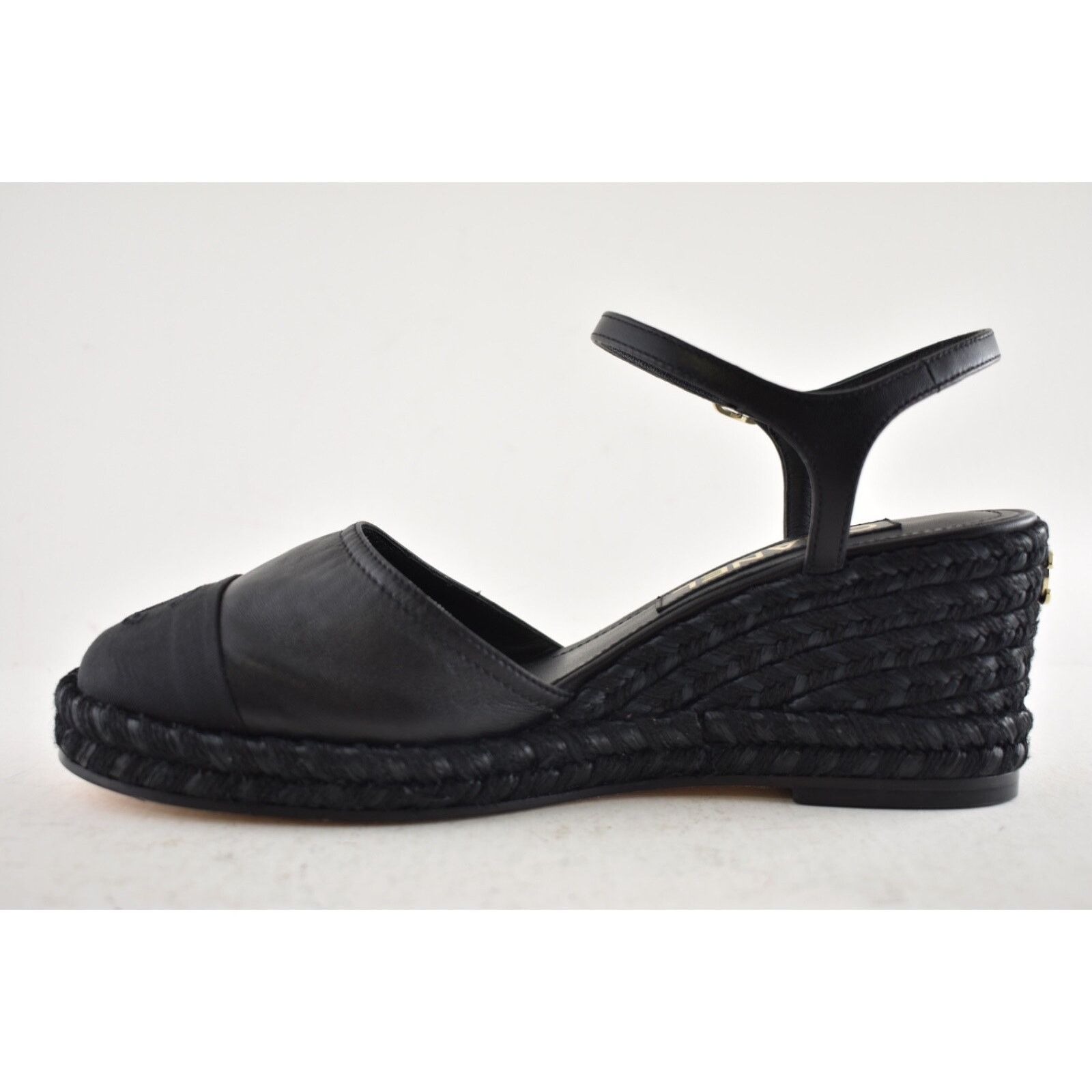 Chanel Chanel 23P Black Lambskin Cord Espadrille CC Logo Ankle Size US 8 / IT 38 - 12 Thumbnail