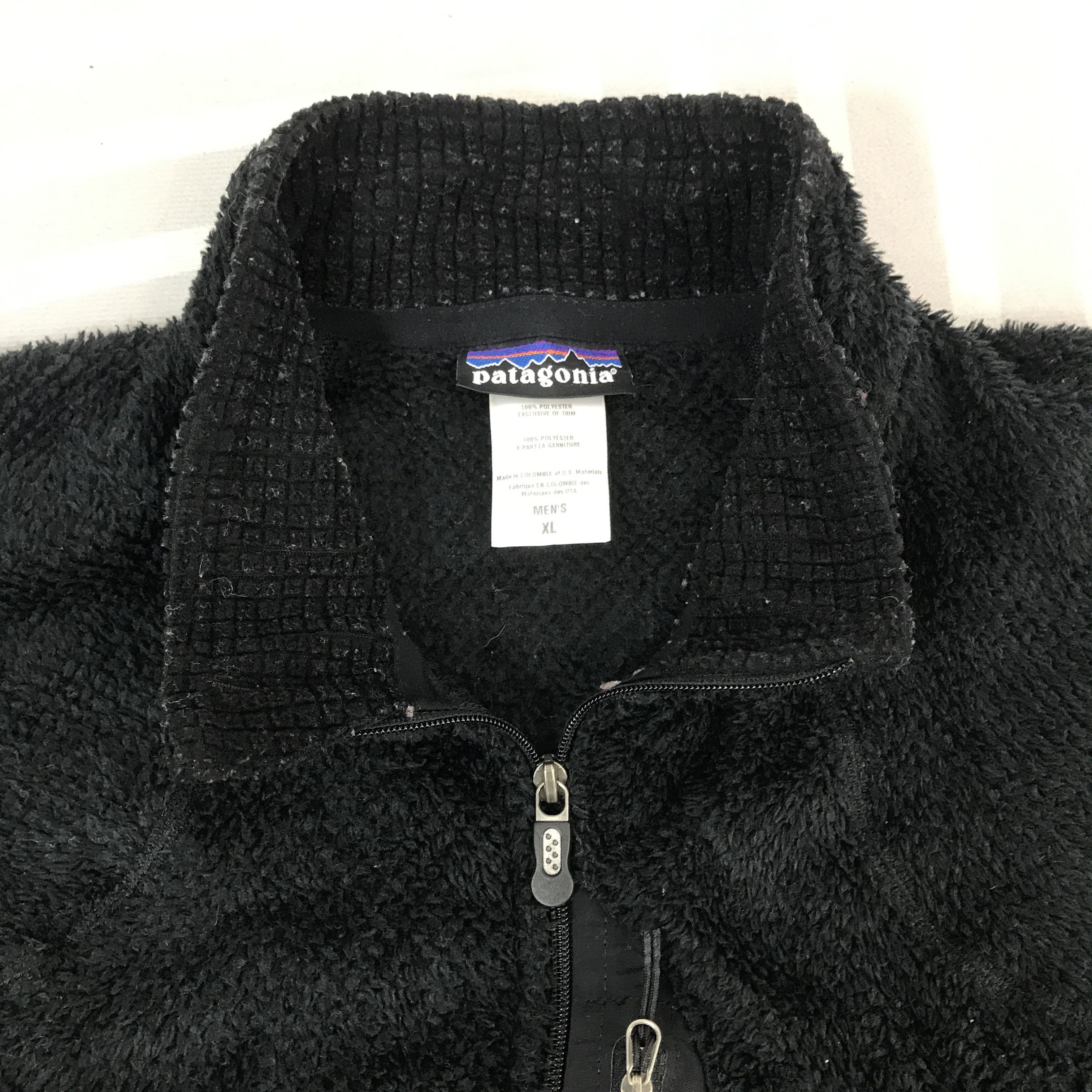 Patagonia × Vintage Vintage Patagonia Sherpa Fleece Black design zipper Jacket Size US XL / EU 56 / 4 - 7 Thumbnail