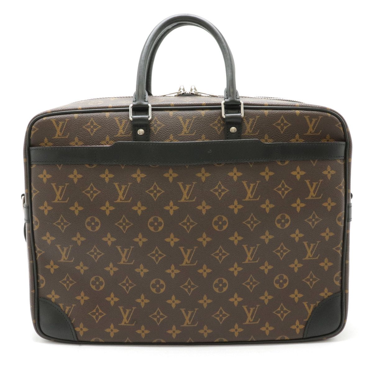 Louis Vuitton Louis Vuitton Louis Vuitton Monogram Macassar PDV Voyage GM Briefcase M40224 Canvas Business Bag M40224 in Very Good Condition Size ONE SIZE - 1 Thumbnail