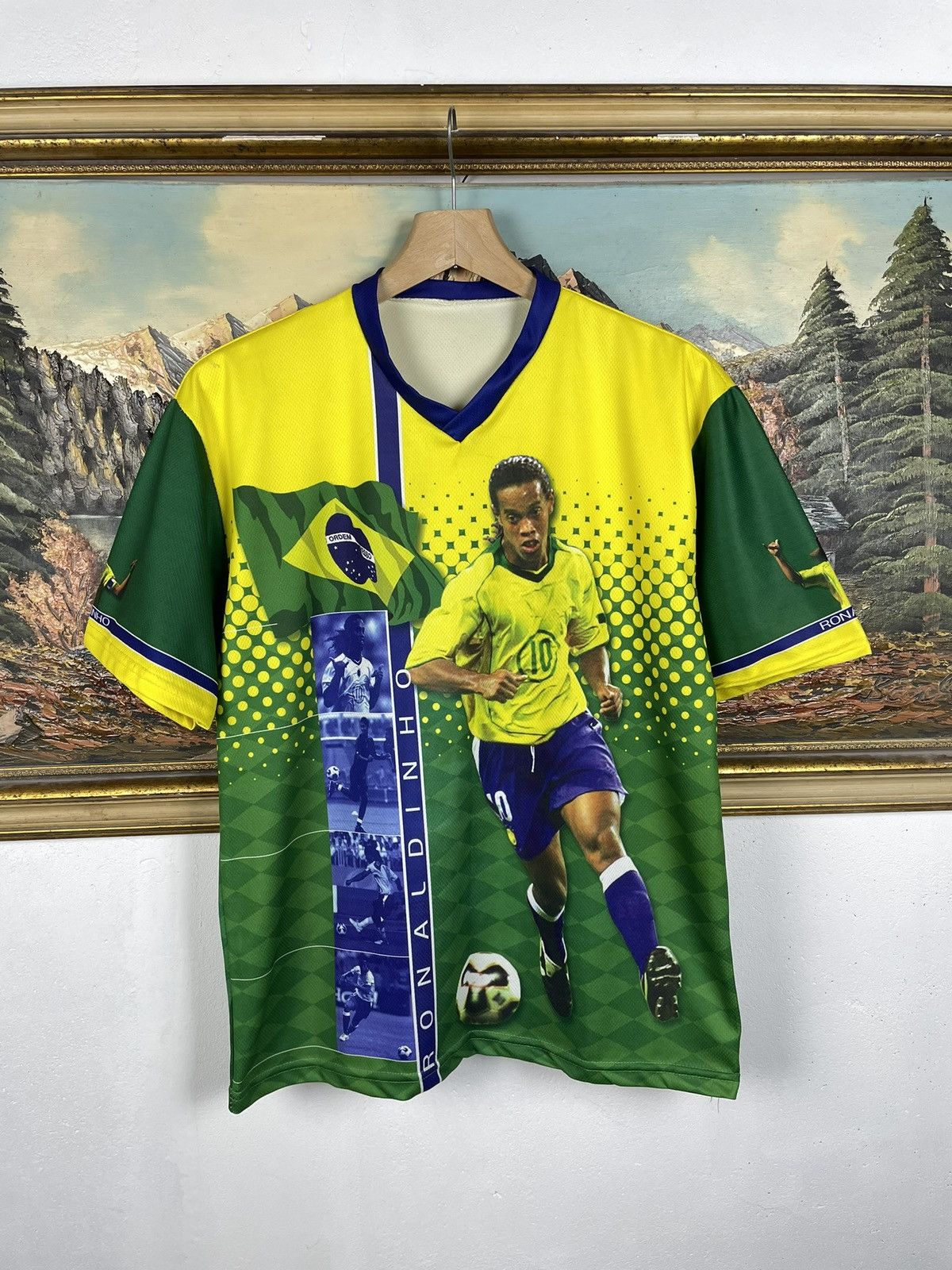 Vintage Ronaldinho Vintage Y2k Brazil T-shirt Tee Soccer Football Size US M / EU 48-50 / 2 - 1 Thumbnail