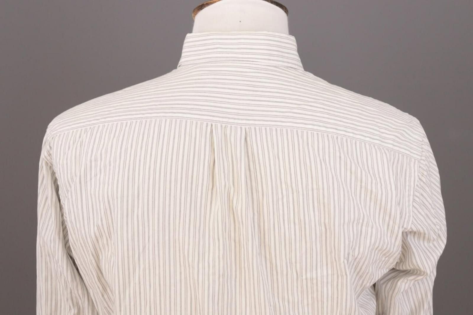 Romeo Gigli Romeo Gigli Milano White Pinstripe Down Shirt Size 40 / 15 Size US M / EU 48-50 / 2 - 10 Thumbnail