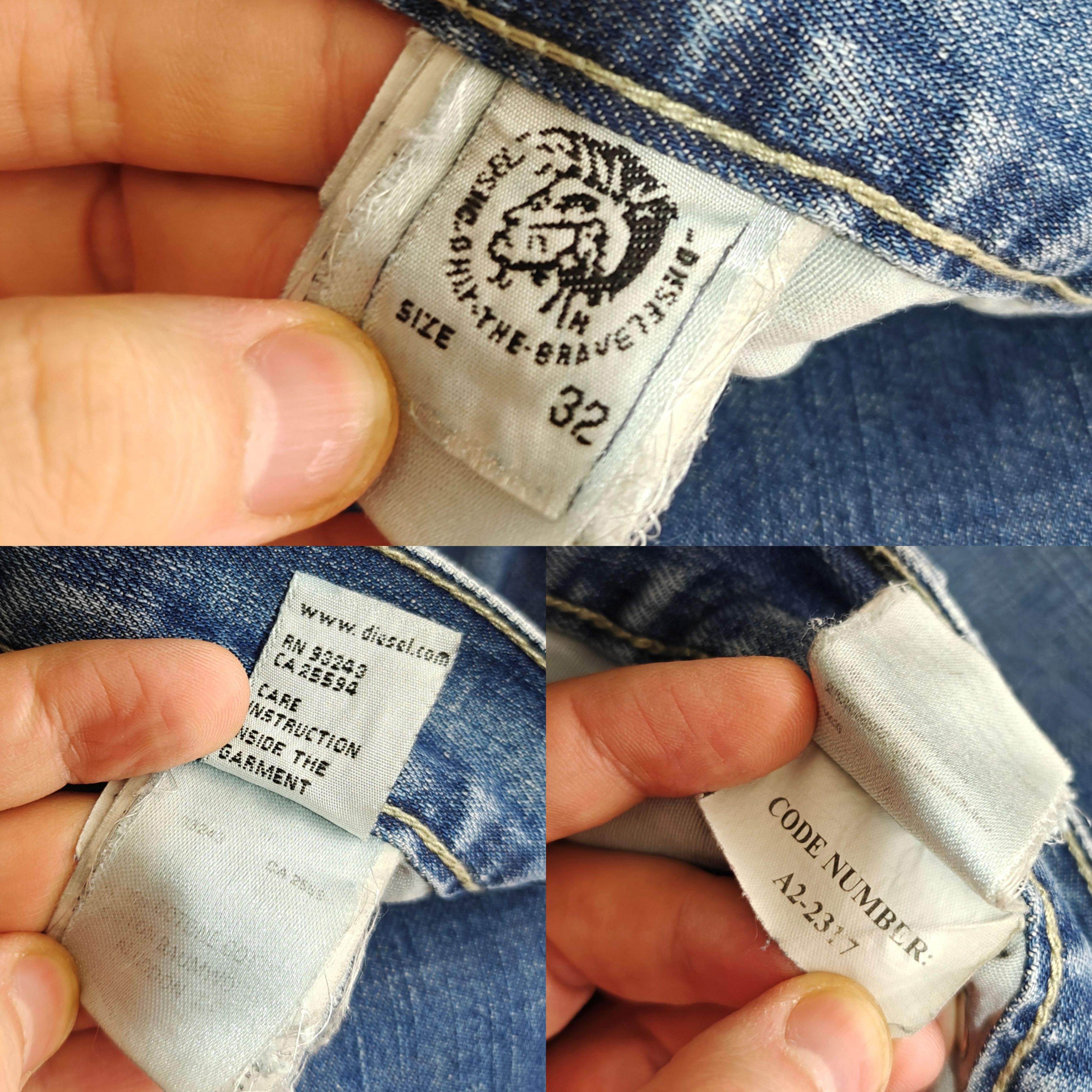 Diesel Diesel Denim Jeans Blue Pants VTG Pocket Logo 32X27 Size US 32 / EU 48 - 11 Thumbnail
