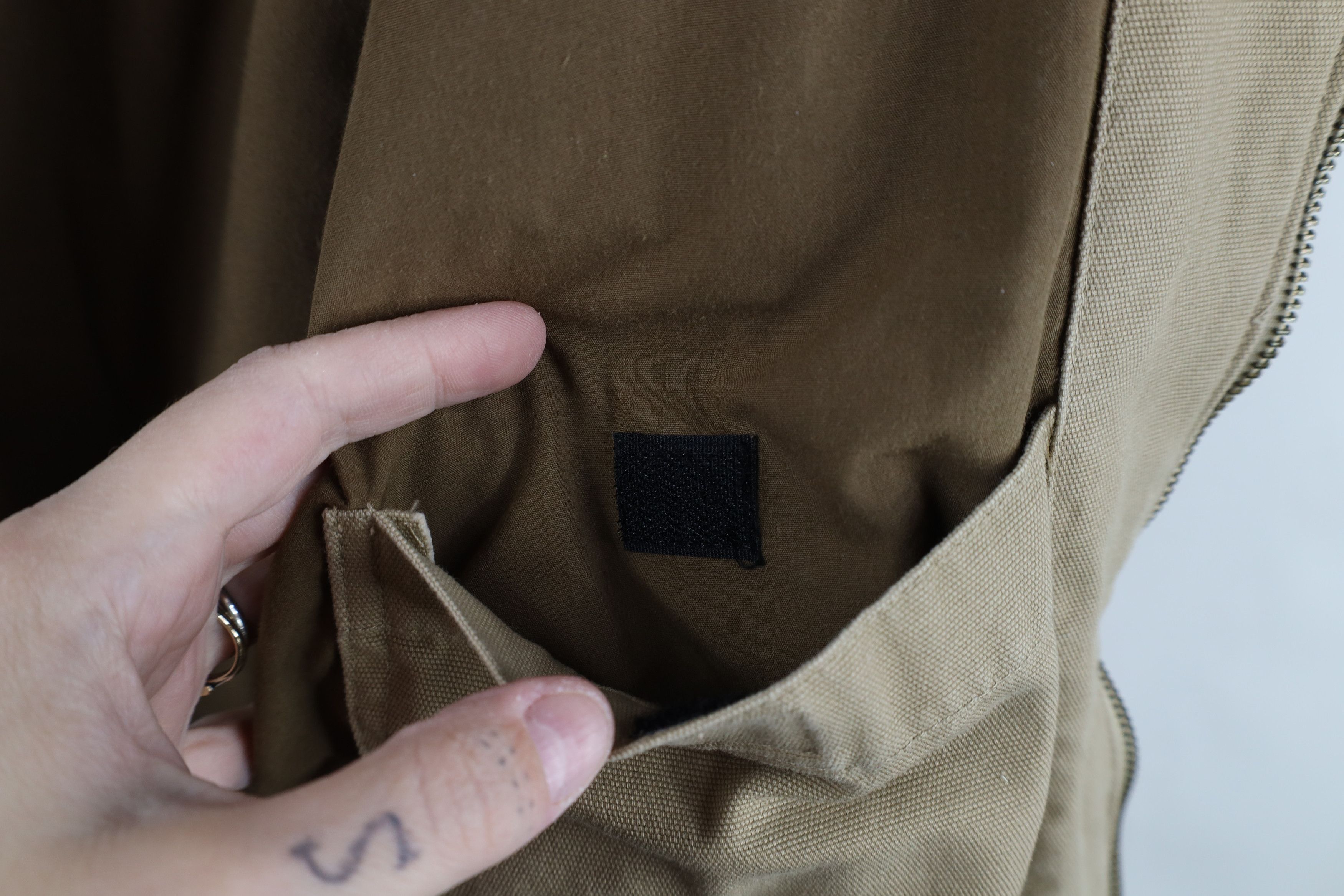 Vintage Vintage 90s Y2K Streetwear Full Zip Bomber Jacket Beige Size US M / EU 48-50 / 2 - 10 Thumbnail