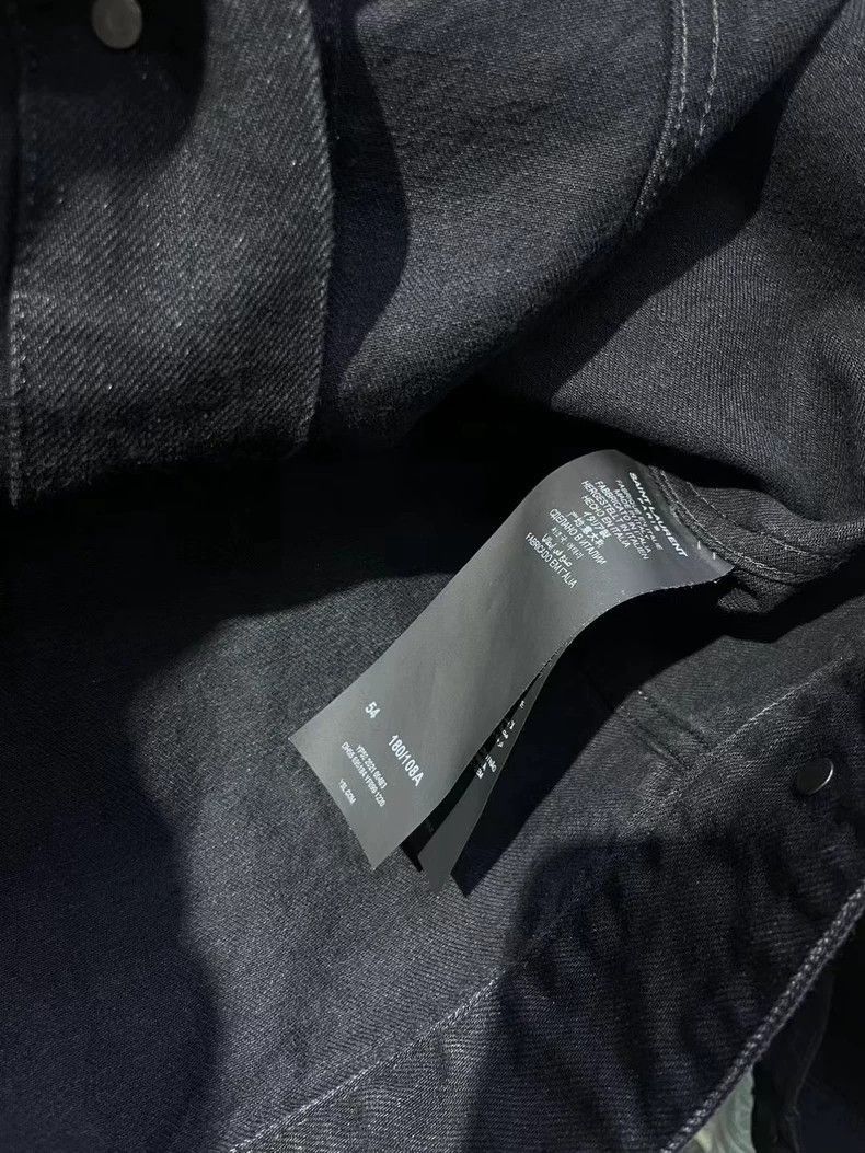 Saint Laurent Paris Saint Laurent Paris Saint Laurent Black Denim Jacket Size Size US L / EU 52-54 / 3 - 6 Thumbnail