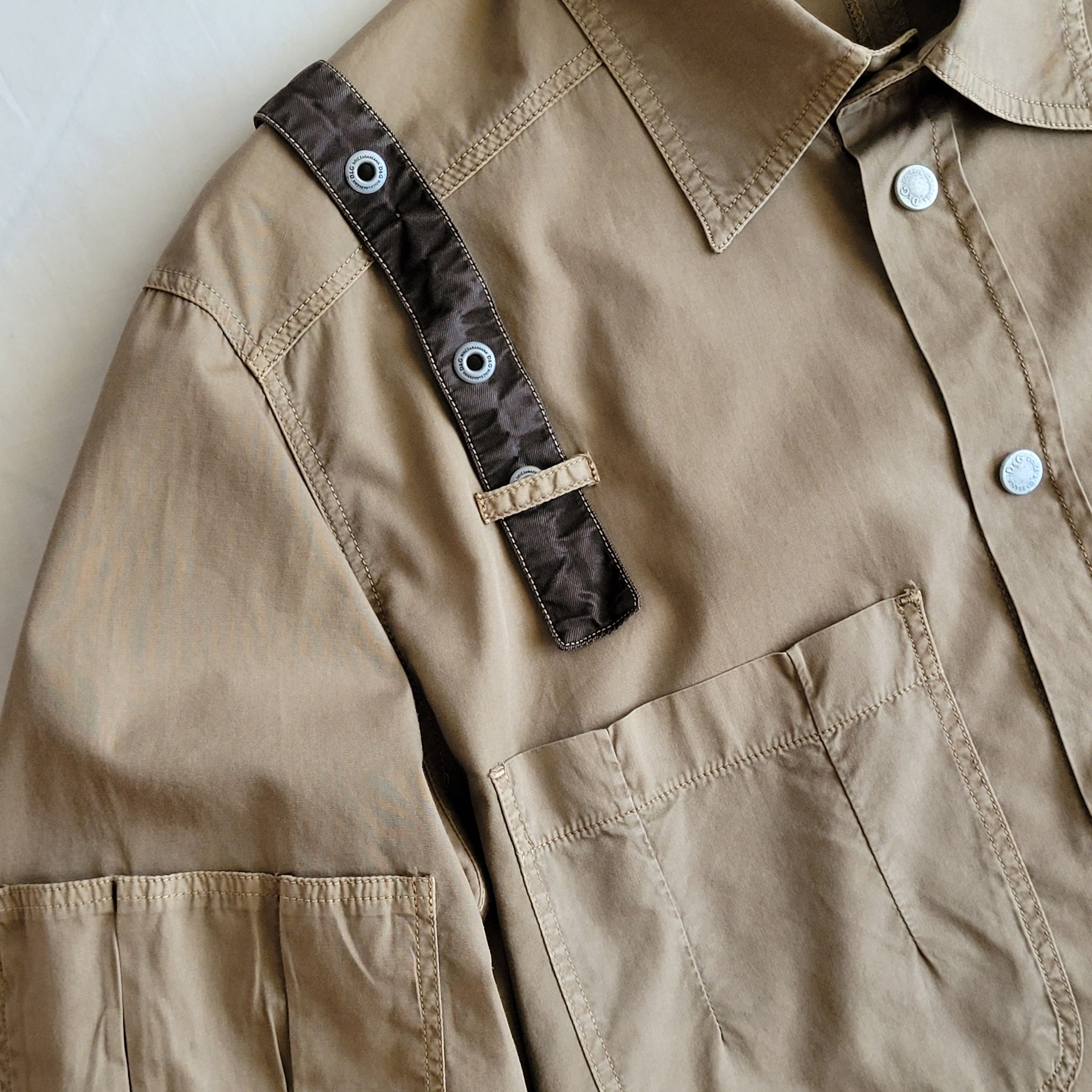Dolce & Gabbana D&G 2003 rare cargo bondage military shirt Size US L / EU 52-54 / 3 - 6 Thumbnail