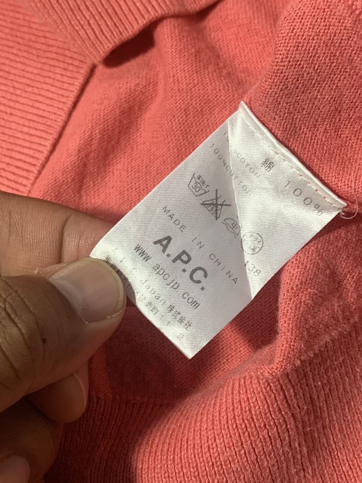 A.P.C. A.P.C pink knitwear cardigan Size XS / US 0-2 / IT 36-38 - 3 Thumbnail