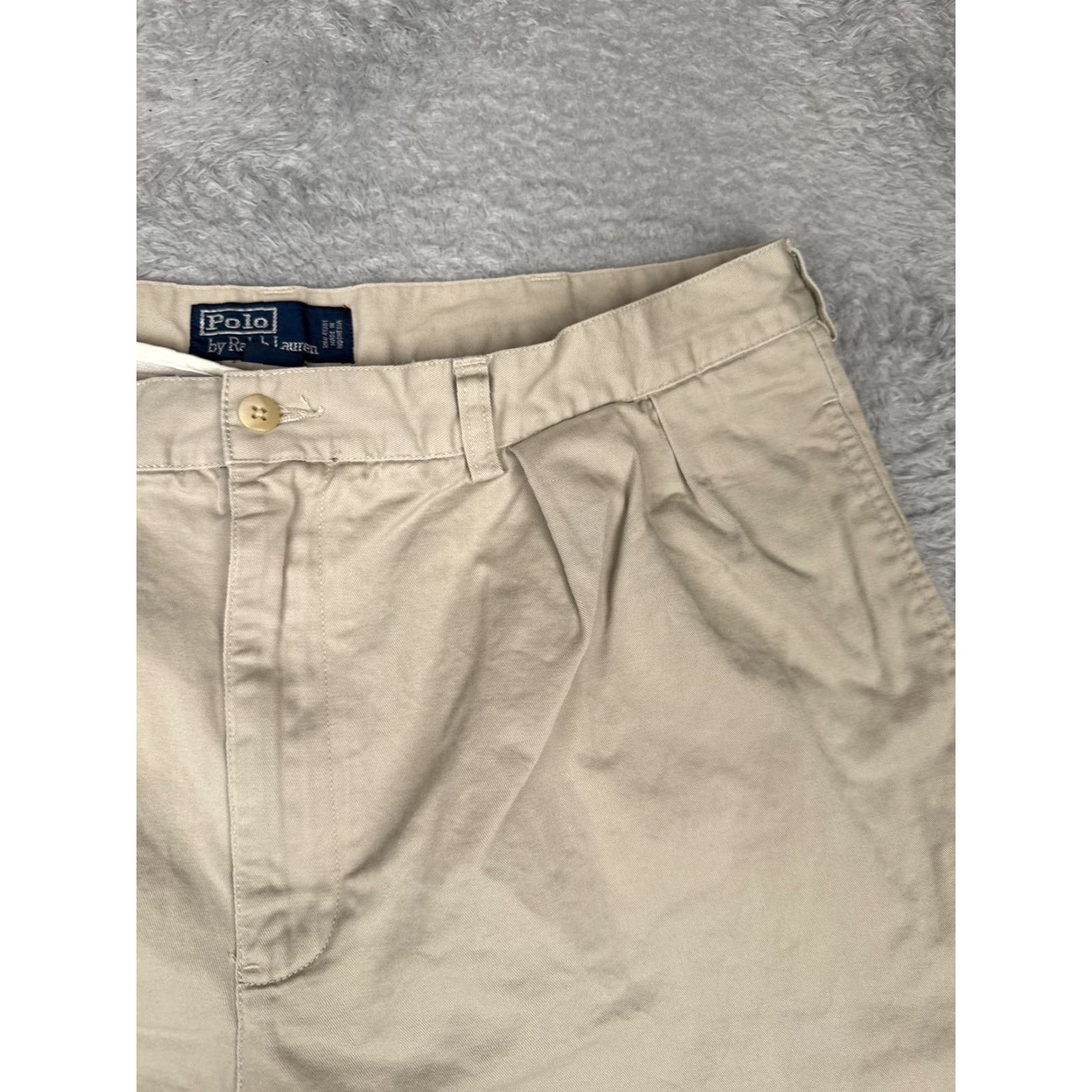 Polo Ralph Lauren VINTAGE Polo Ralph Lauren Shorts Mens 38 Chino Casual Beig e Khaki Tyler Short Classic Fit Pockets 9 Inseam Size US M / EU 48-50 / 2 - 5 Thumbnail