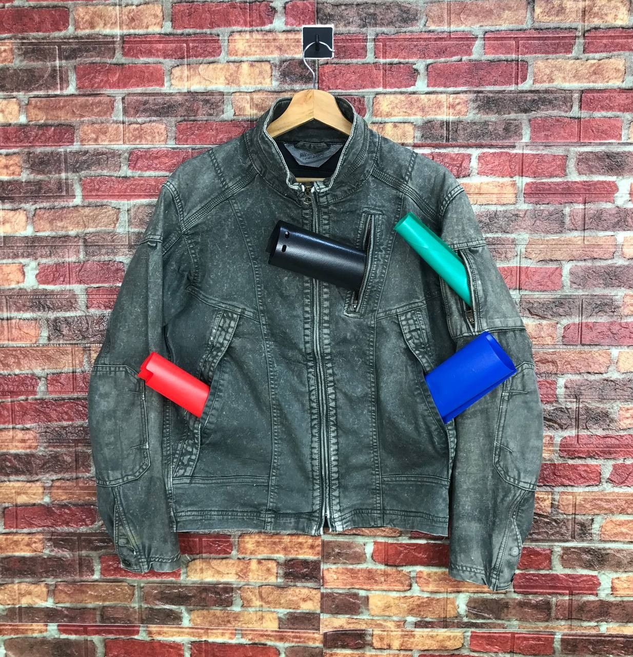 Japanese Brand JAPANESE FIELDCORE X NWZ WORKERS DISTRESSED BIKER JACKET Size US L / EU 52-54 / 3 - 1 Thumbnail