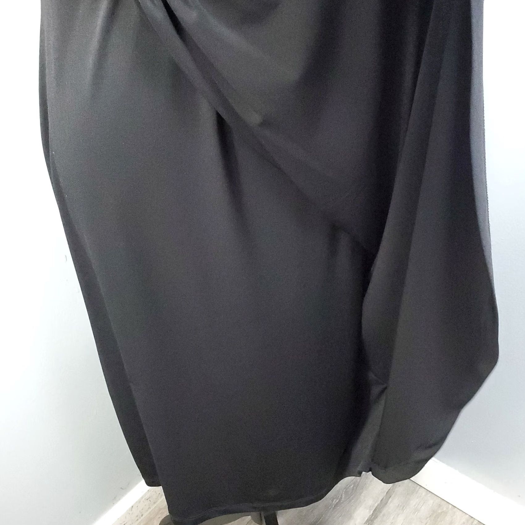 Vintage Connected Apparel Bodycon Dress Womens Size 14 Black Tan Lace Pleated Round Neck Size XL / US 12-14 / IT 48-50 - 6 Thumbnail