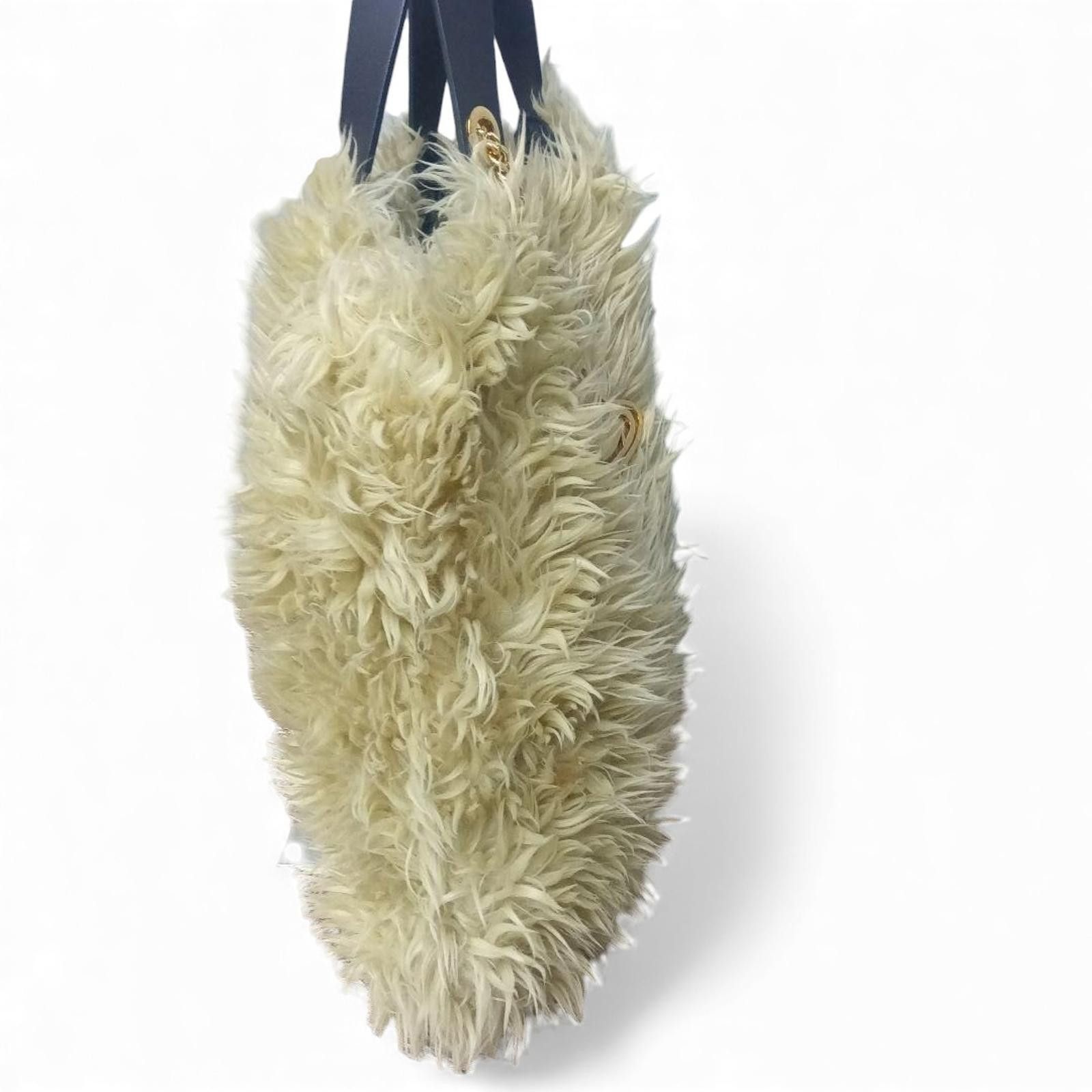 Vivienne Westwood Vivienne Westwood - Faux Fur Tote Handbag with Logo Charm Size ONE SIZE - 4 Thumbnail