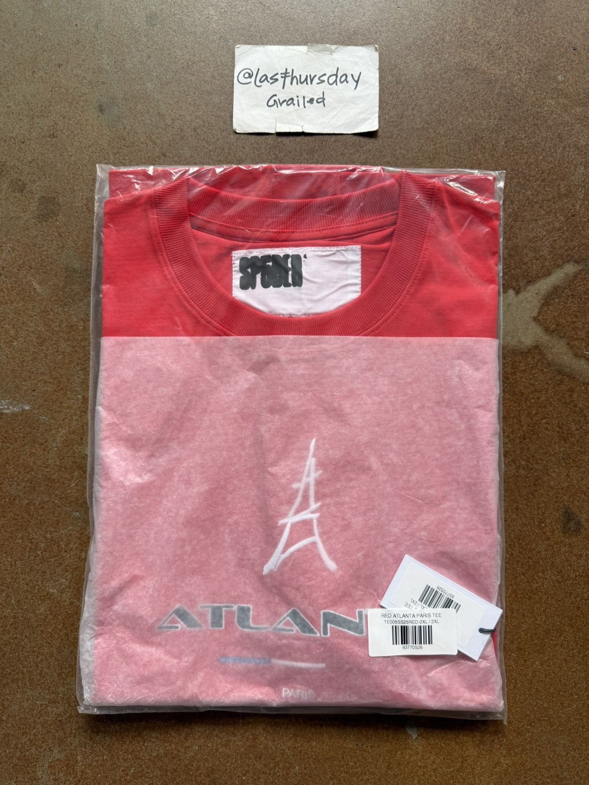 Young Thug Sp5der Atlanta Paris Tee Red XXL Size US XXL / EU 58 / 5 - 5 Thumbnail