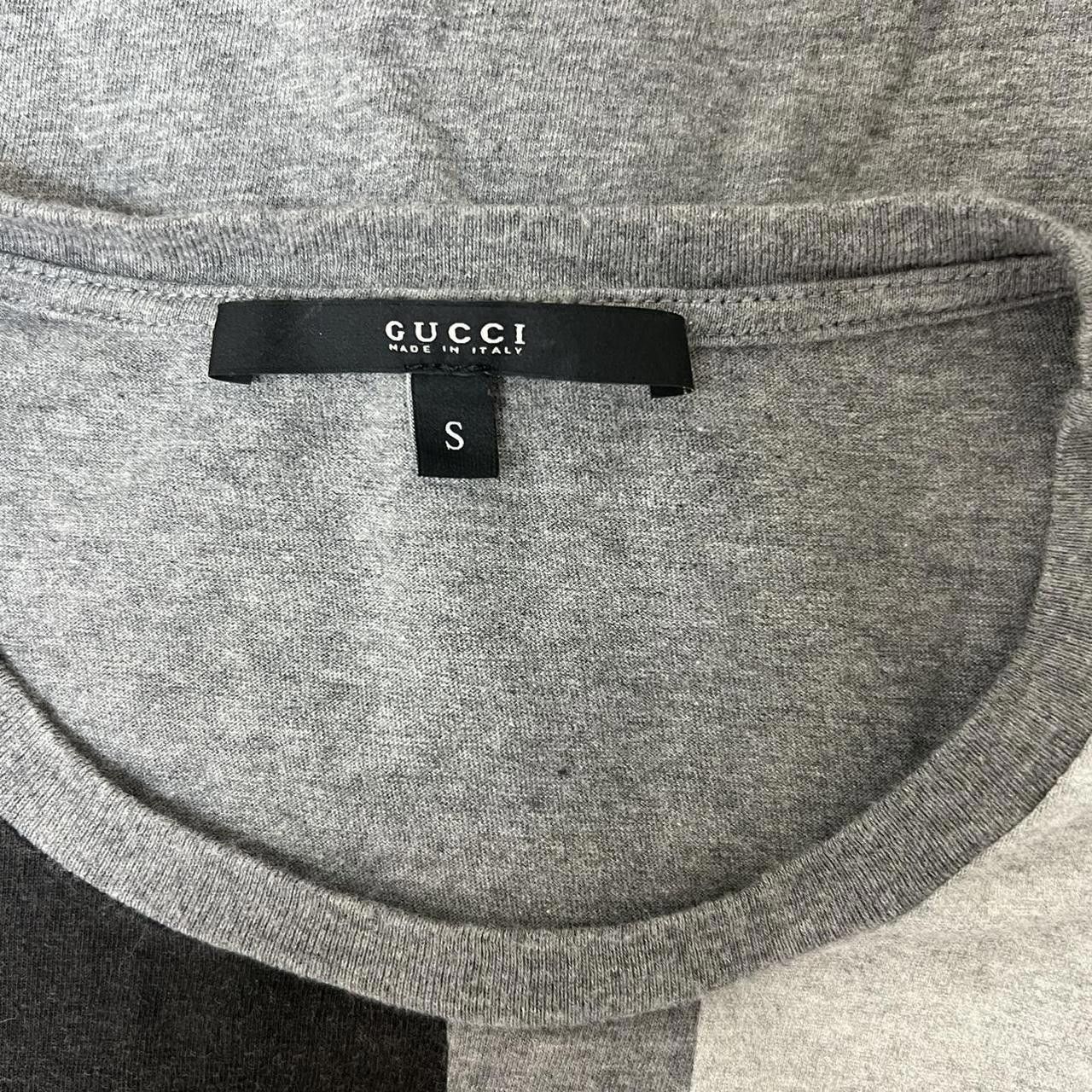 Gucci Gucci Men's Grey and Black T-Shirt Size US S / EU 44-46 / 1 - 3 Thumbnail