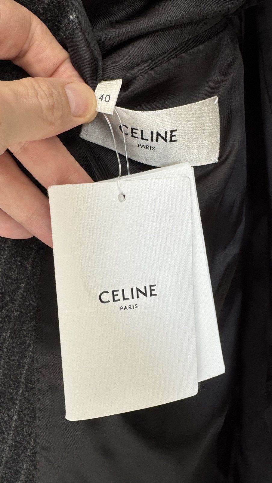 Celine Celine Grey Stripe Blazer sz40 Size 40R - 4 Thumbnail